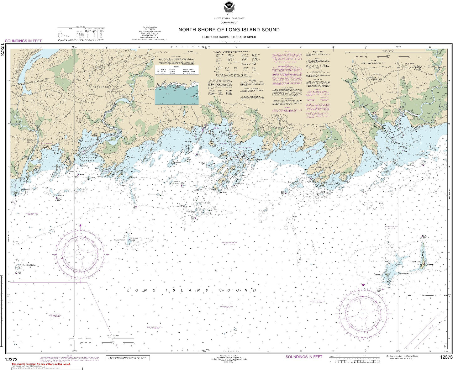 North Shore of Long Island Sound - Guilford Harbor to Farm River (12373) by NOAA
