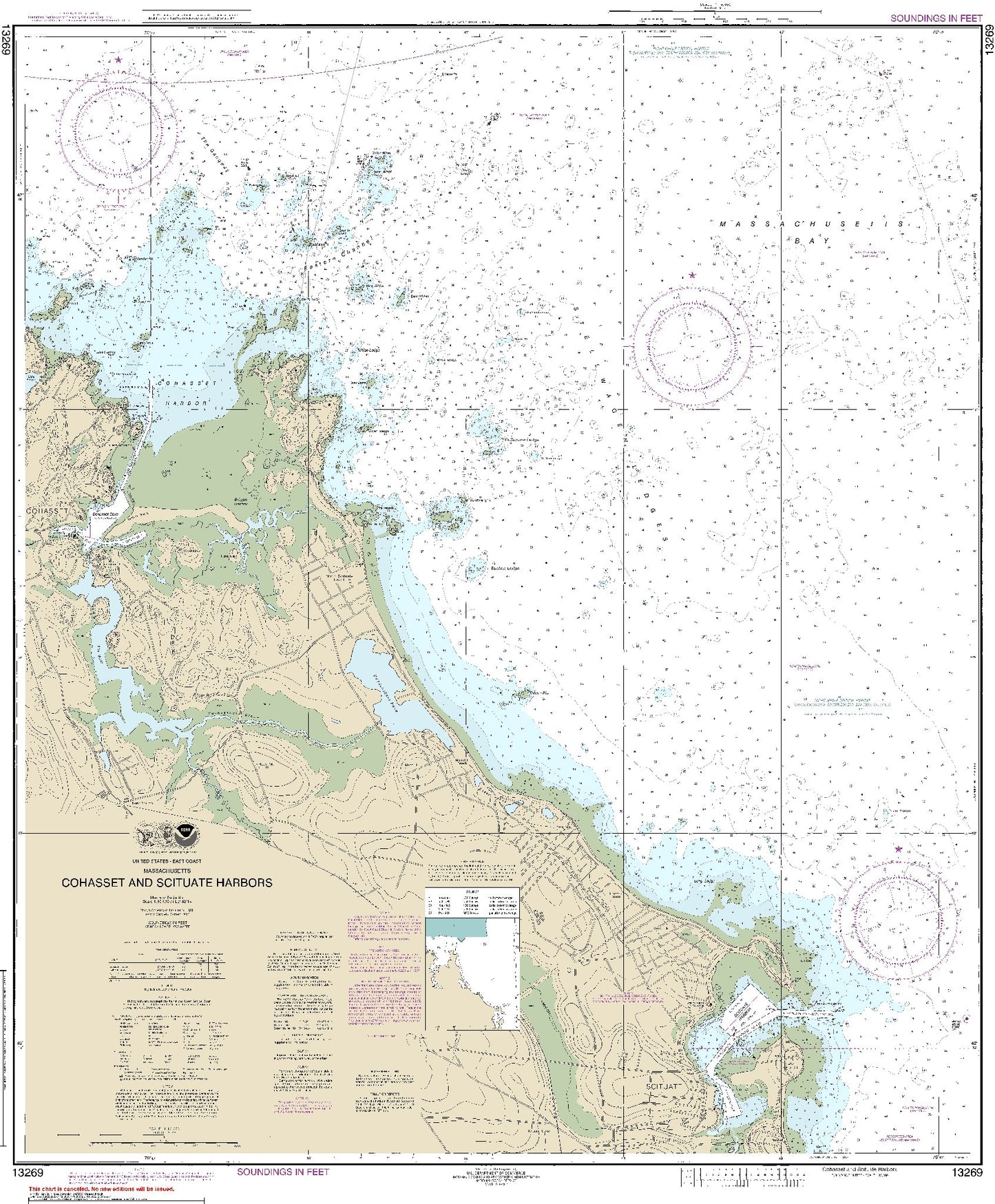 Cohasset and Scituate Harbors (13269) by NOAA