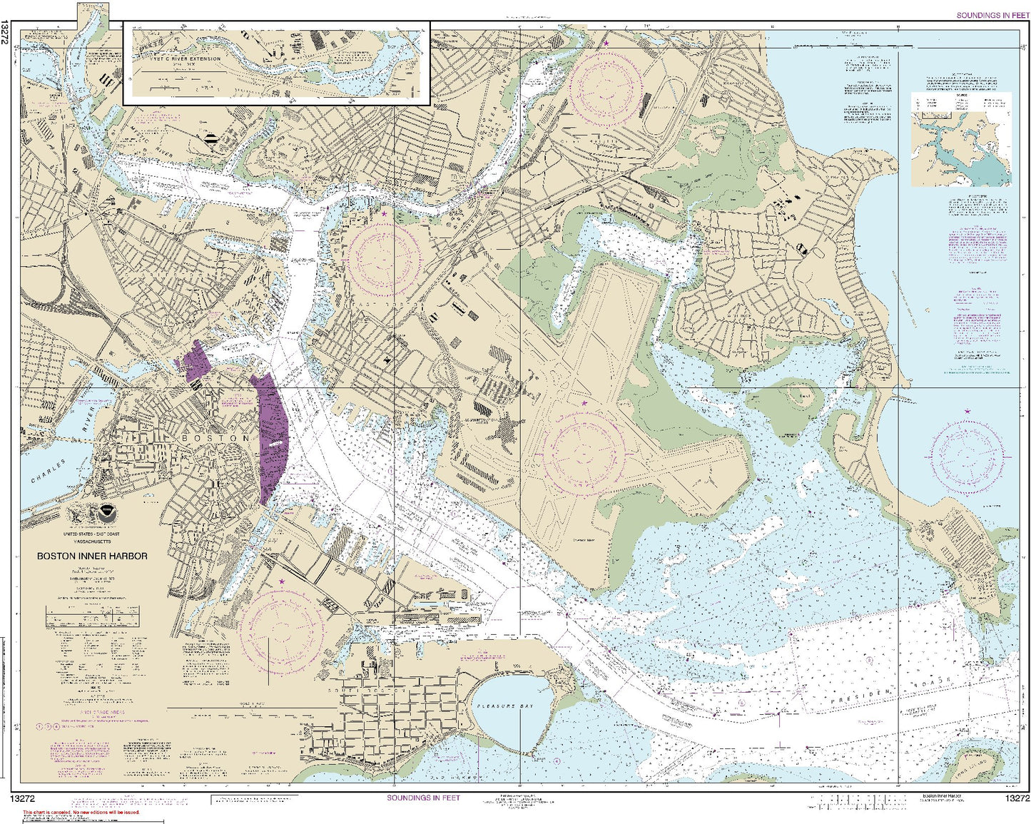Boston Inner Harbor with Mystic River Extension (13272) by NOAA