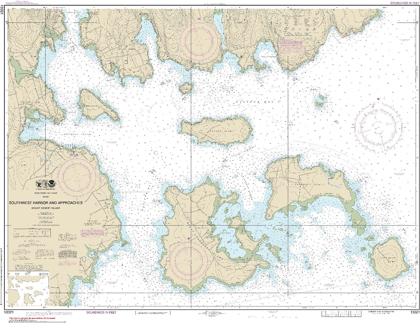 Southwest Harbor and Approaches (13321) by NOAA