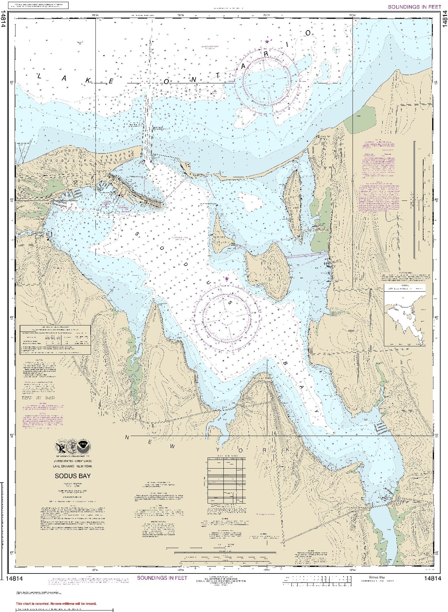 Sodus Bay (14814) by NOAA