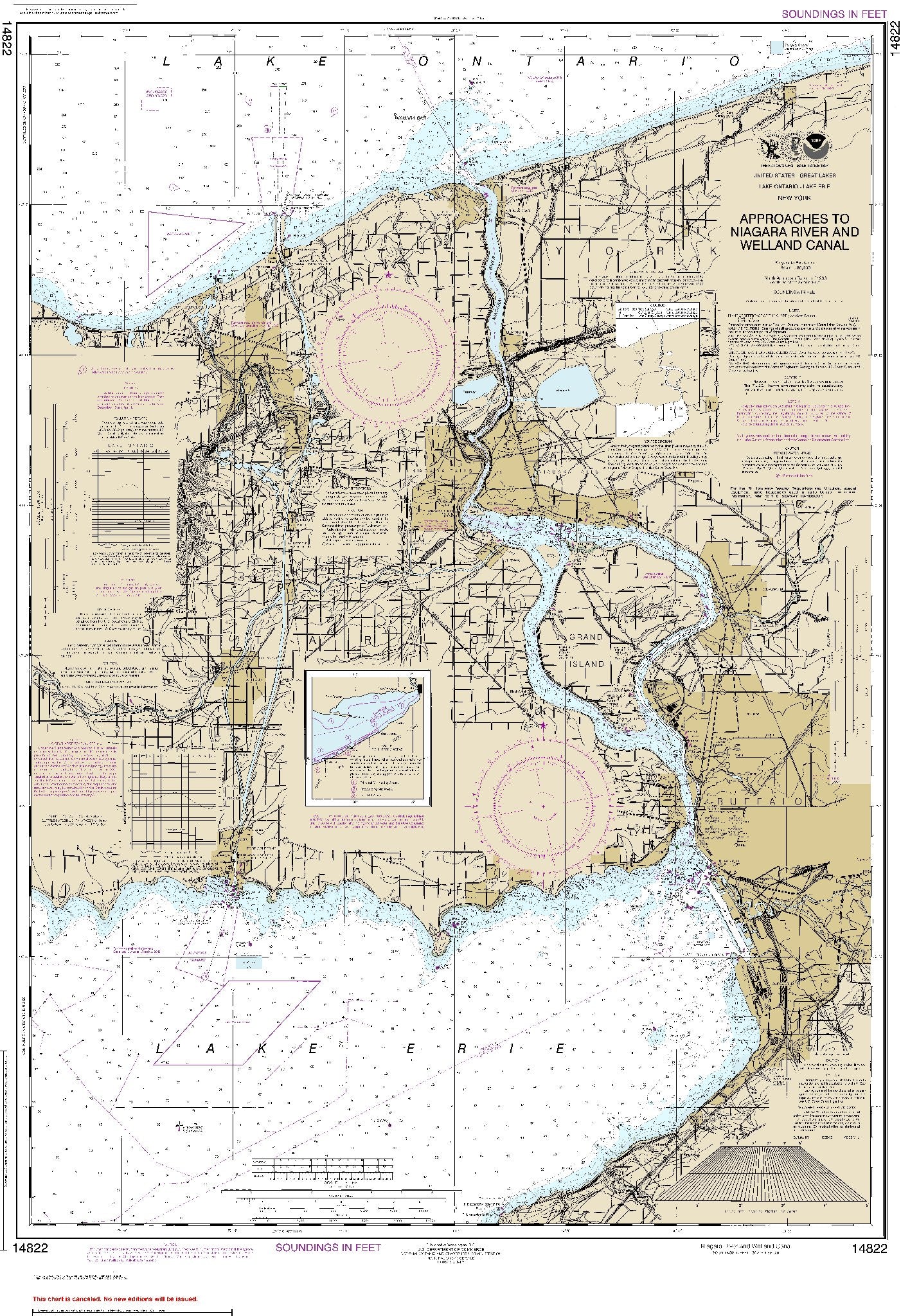 Niagara River and Welland Canal (14822) by NOAA