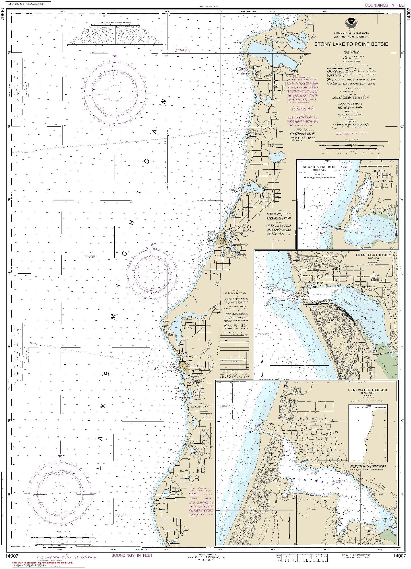 Stony Lake to Point Betsie (14907) by NOAA