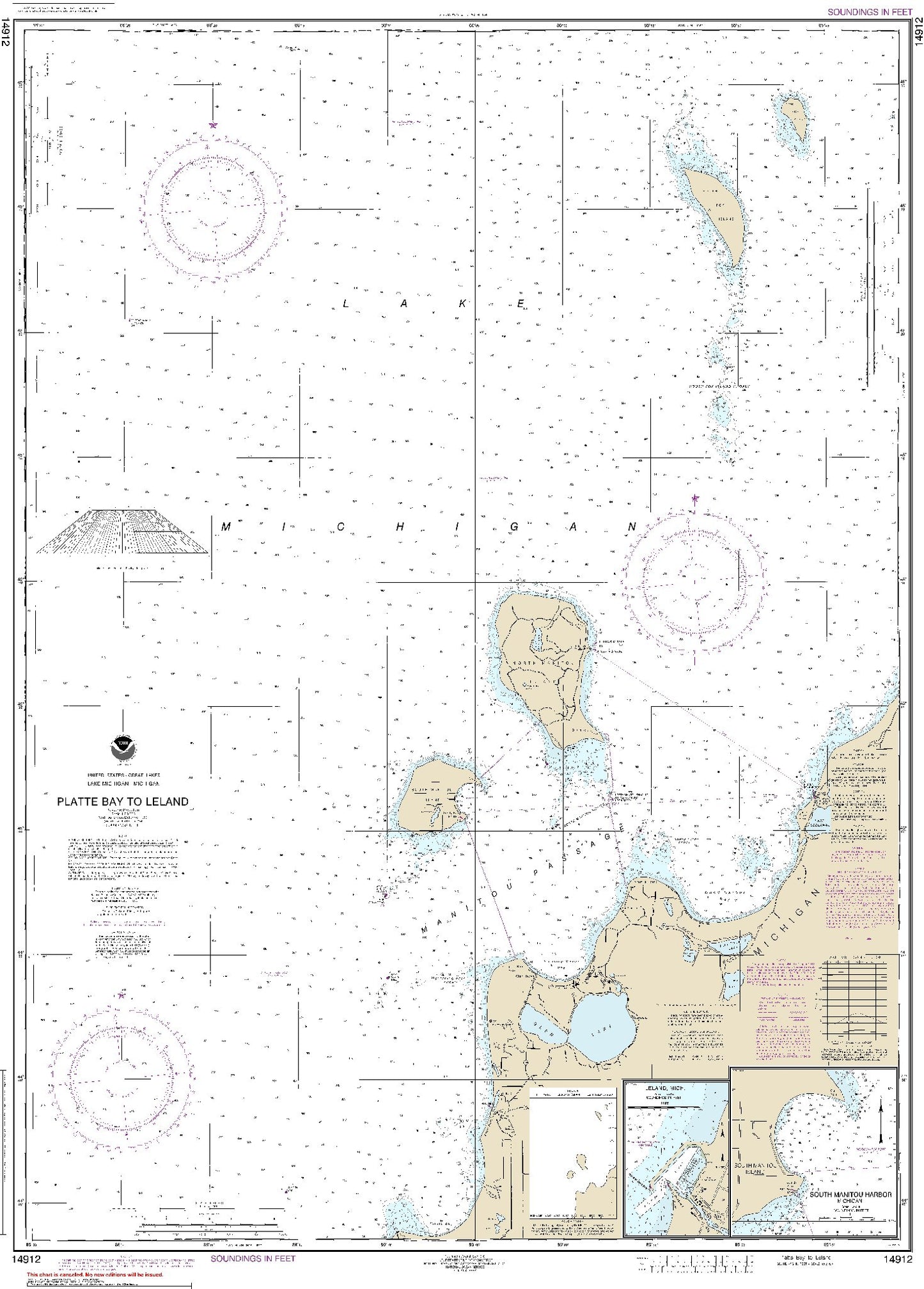 Platte Bay to Leland (14912) by NOAA
