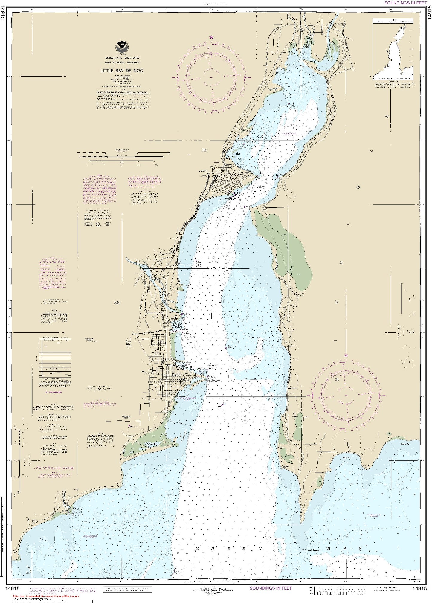 Little Bay De Noc (14915) by NOAA