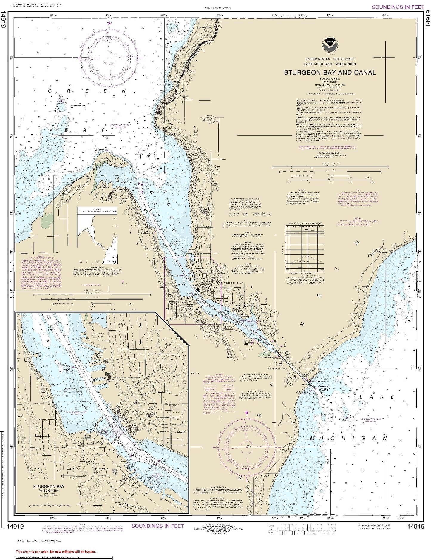 Sturgeon Bay and Canal (14919) by NOAA