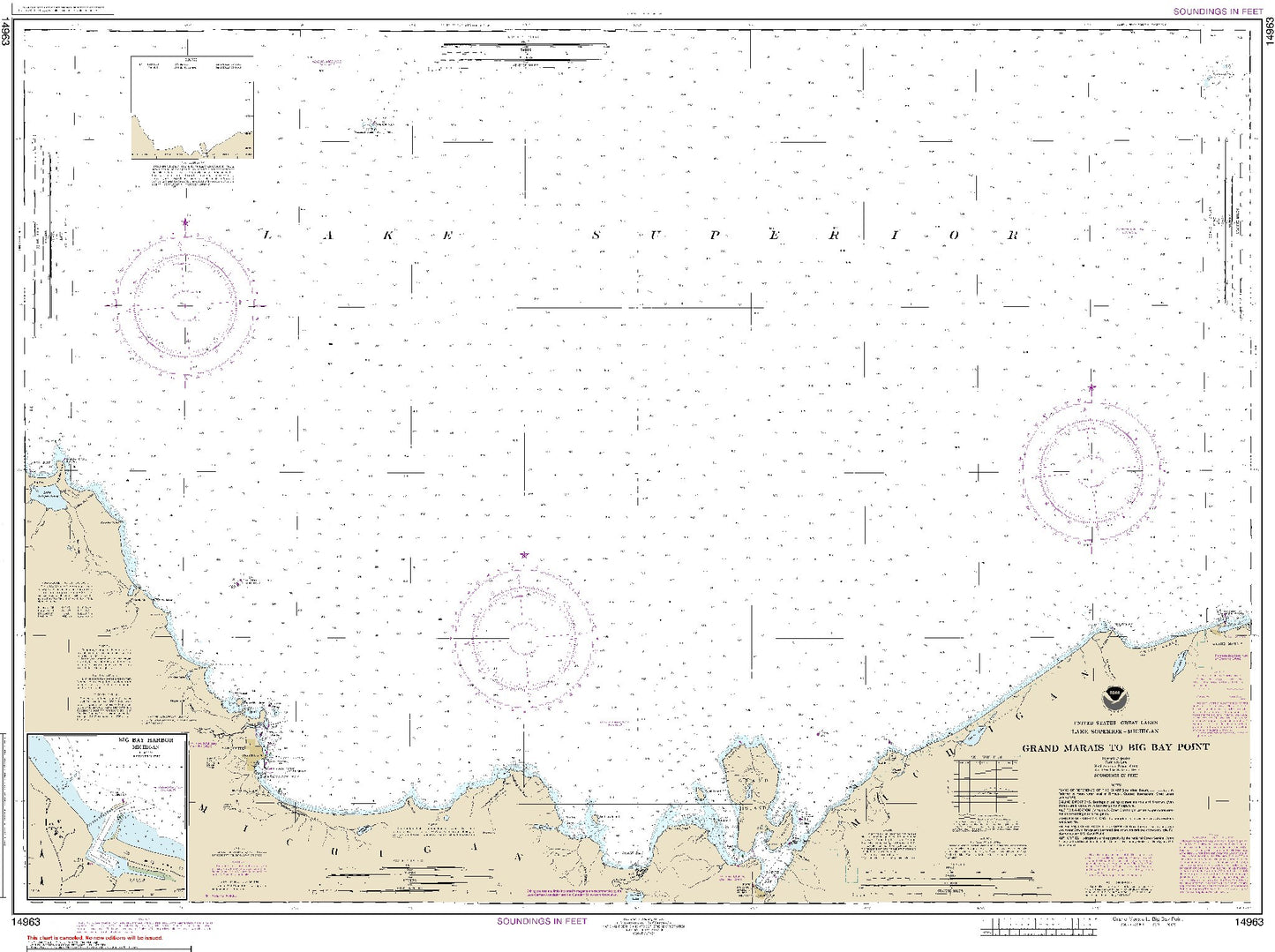 Grand Marais to Big Bay Point (14963) by NOAA