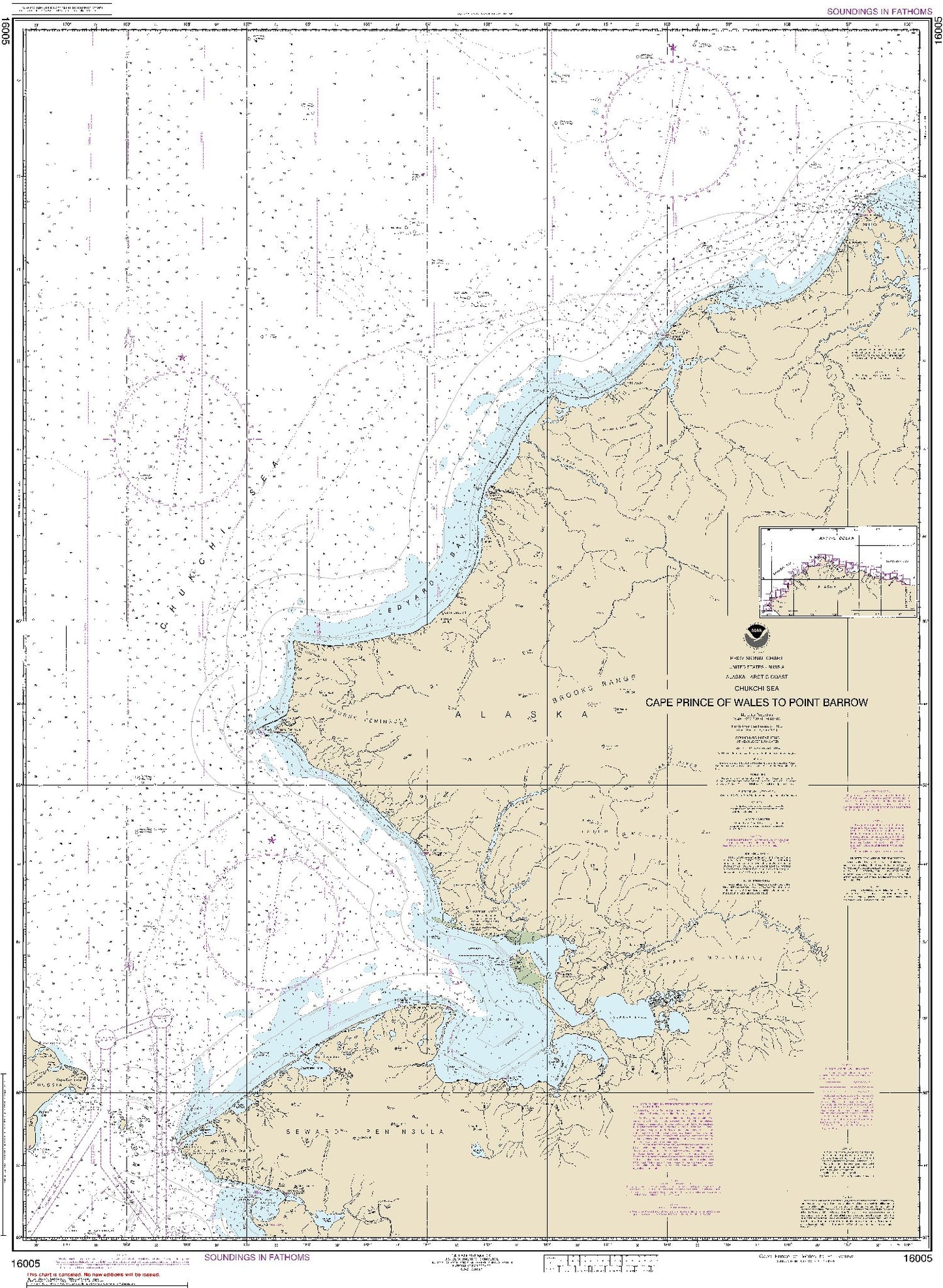 Cape Prince of Wales to Point Barrow (16005) by NOAA