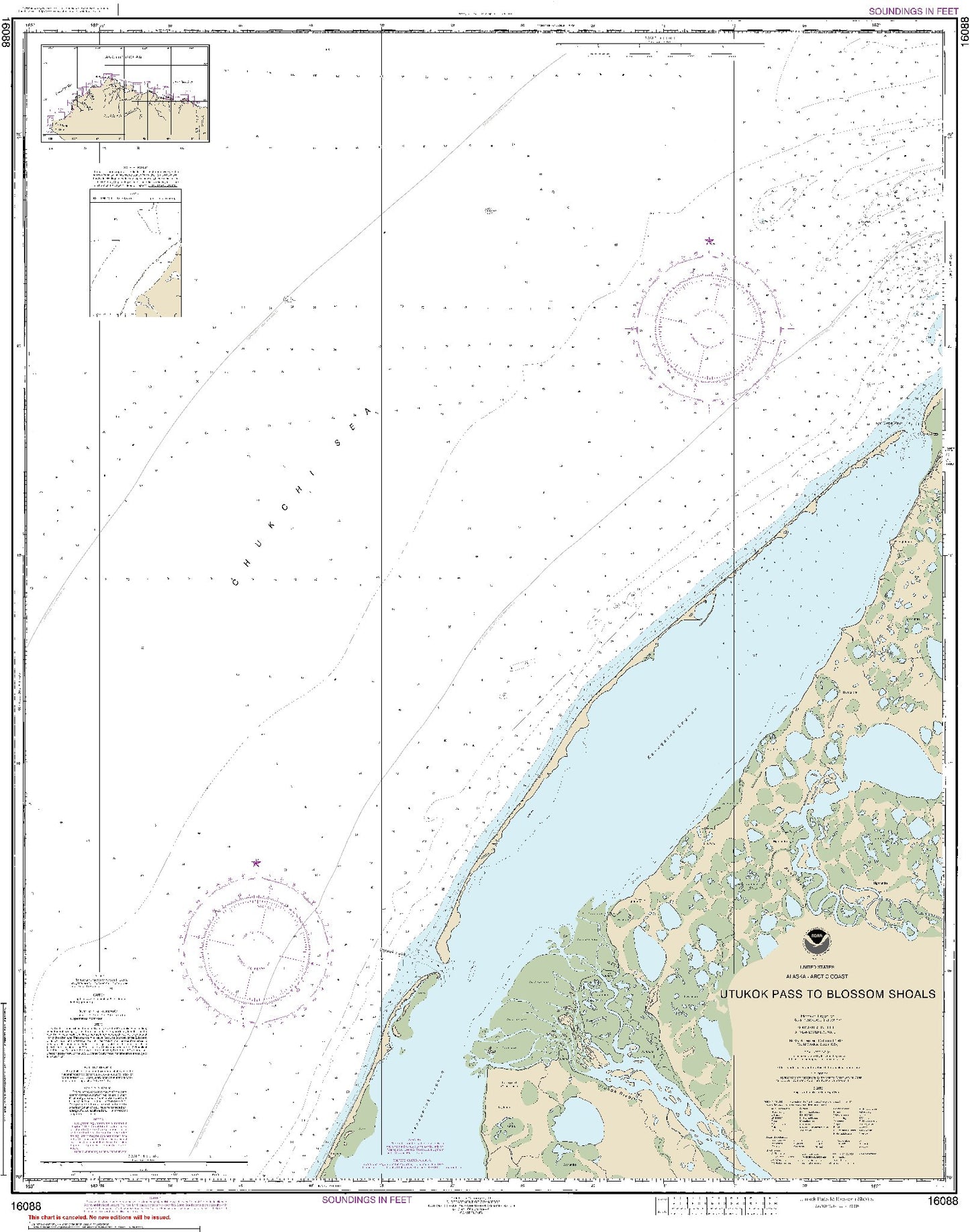 Utukok Pass to Blossom Shoals (16088) by NOAA