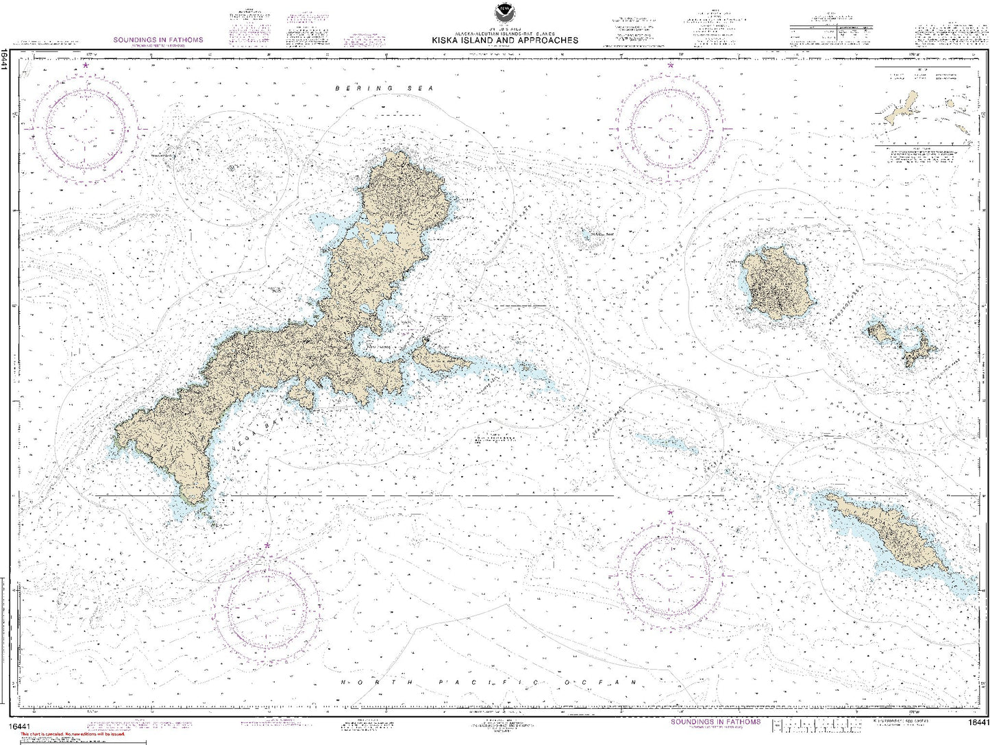 Kiska Island and Approaches (16441) by NOAA