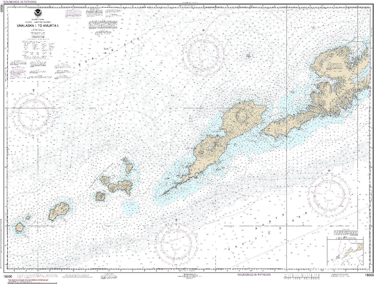 Unalaska I. to Amukta I. (16500) by NOAA