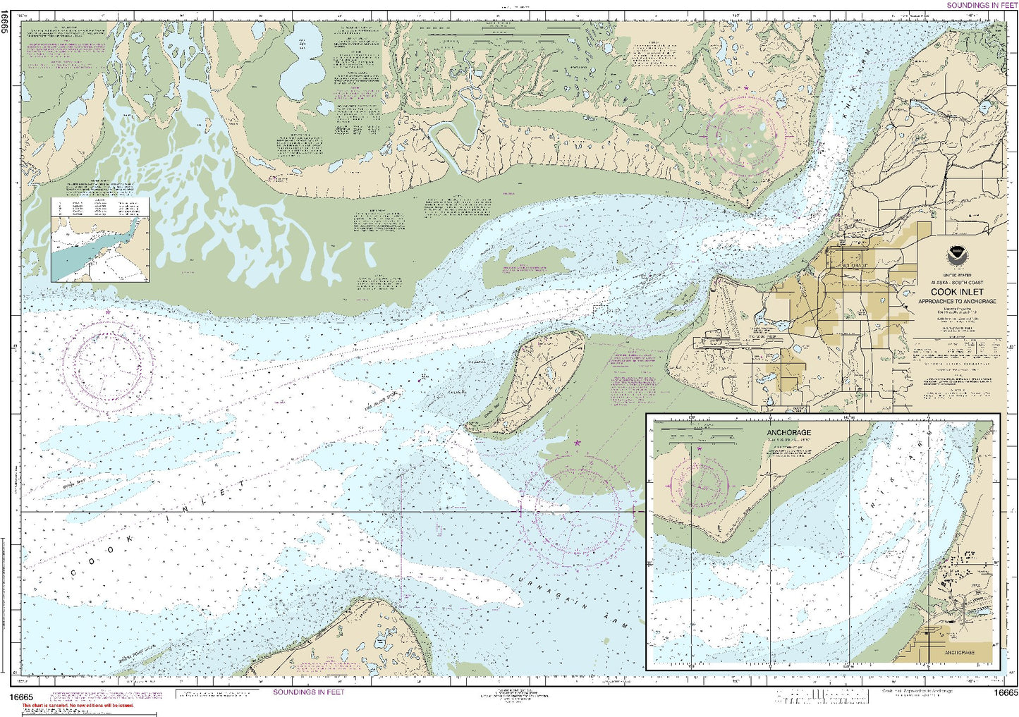 Cook Inlet - Approaches to Anchorage (16665) by NOAA