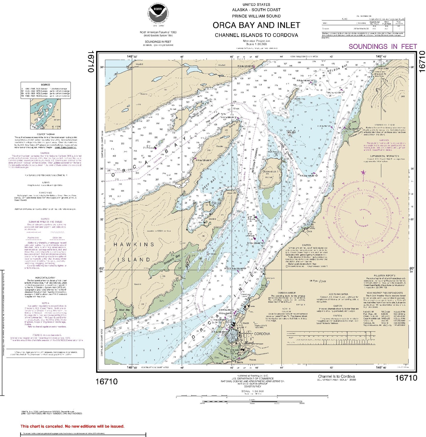 Channel Islands to Cordova (16710) by NOAA