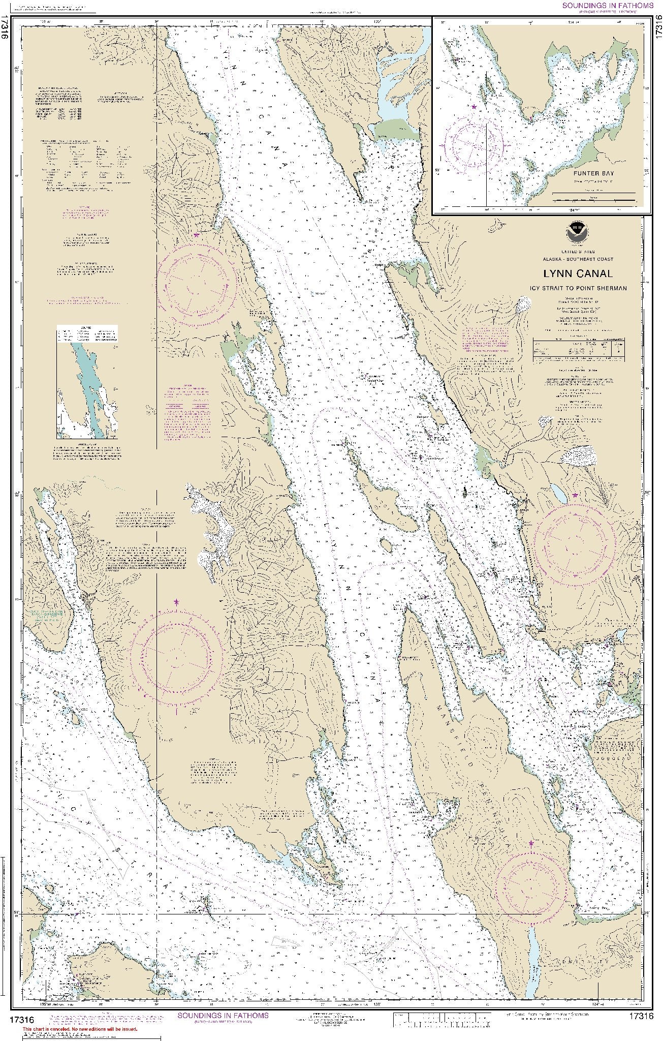 Lynn Canal - Icy Strait to Point Sherman (17316) by NOAA