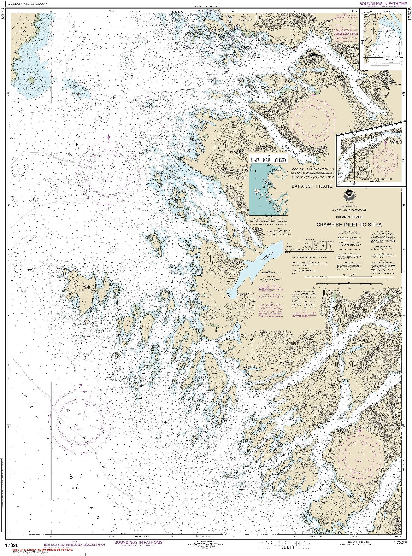 Crawfish Inlet to Sitka with Continuation of Crawfish Inlet (17326) by NOAA