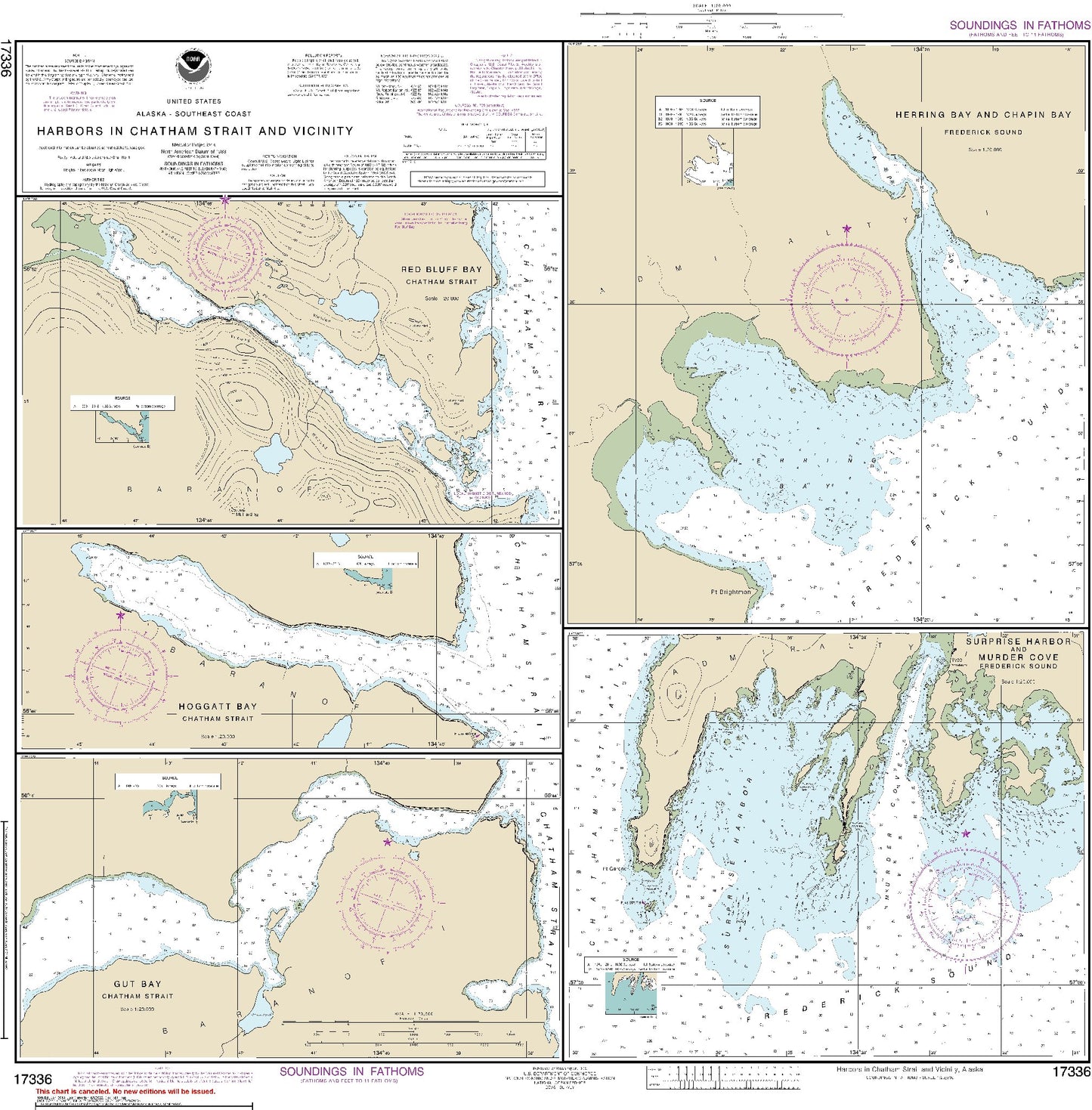 Harbors In Chatham Strait and Vicinity (17336) by NOAA