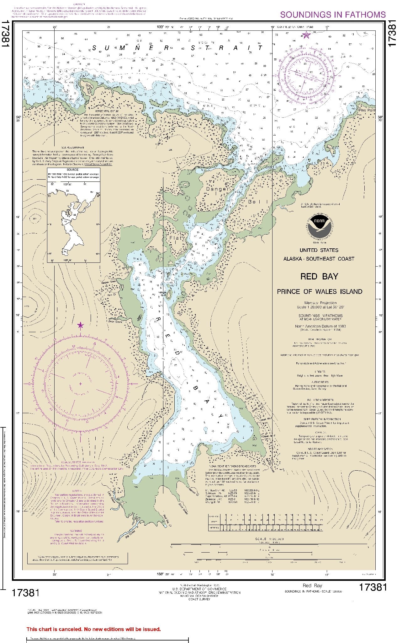 Red Bay - Prince of Wales Island (17381) by NOAA