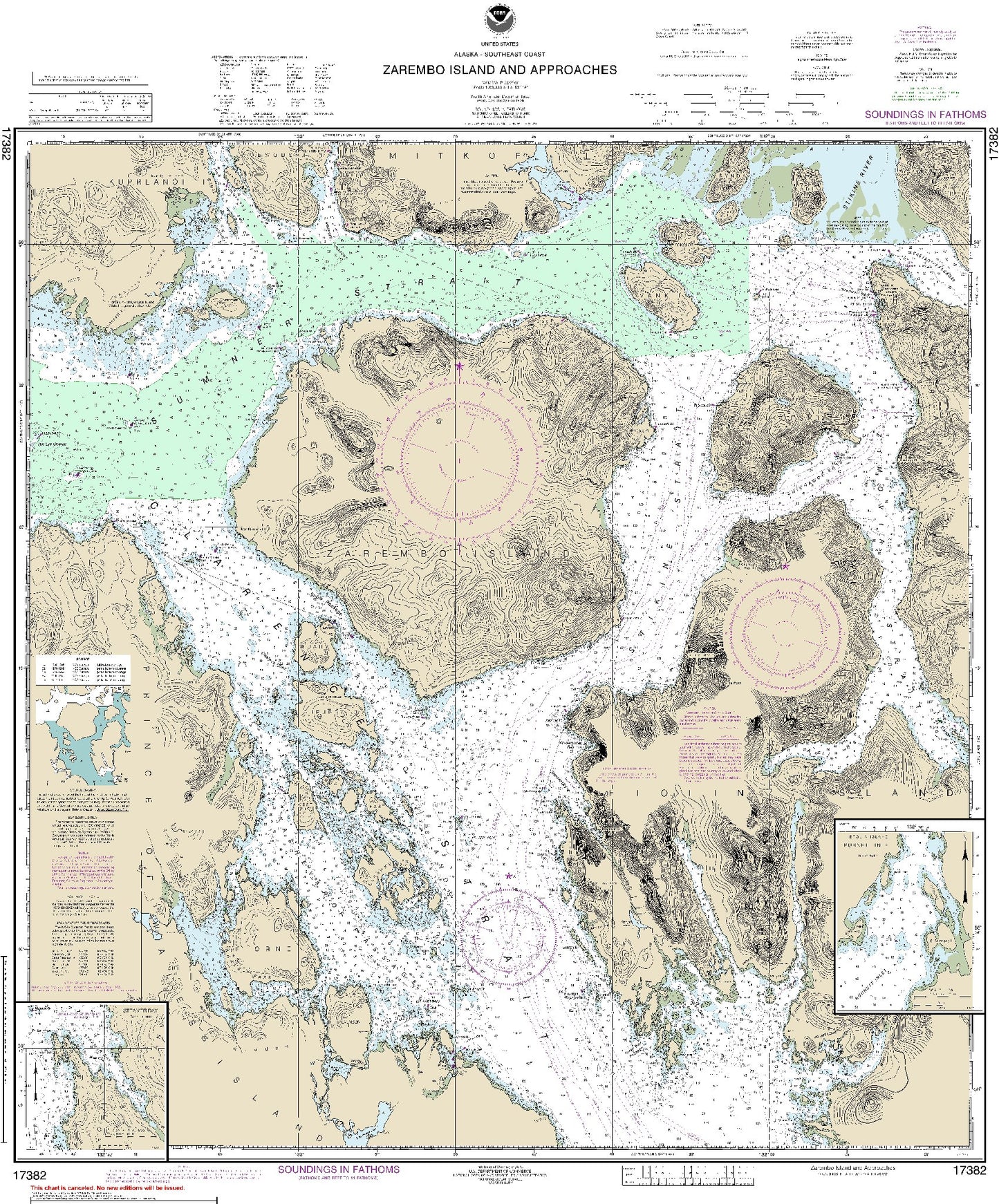 Zarembo Island and Approaches (17382) by NOAA