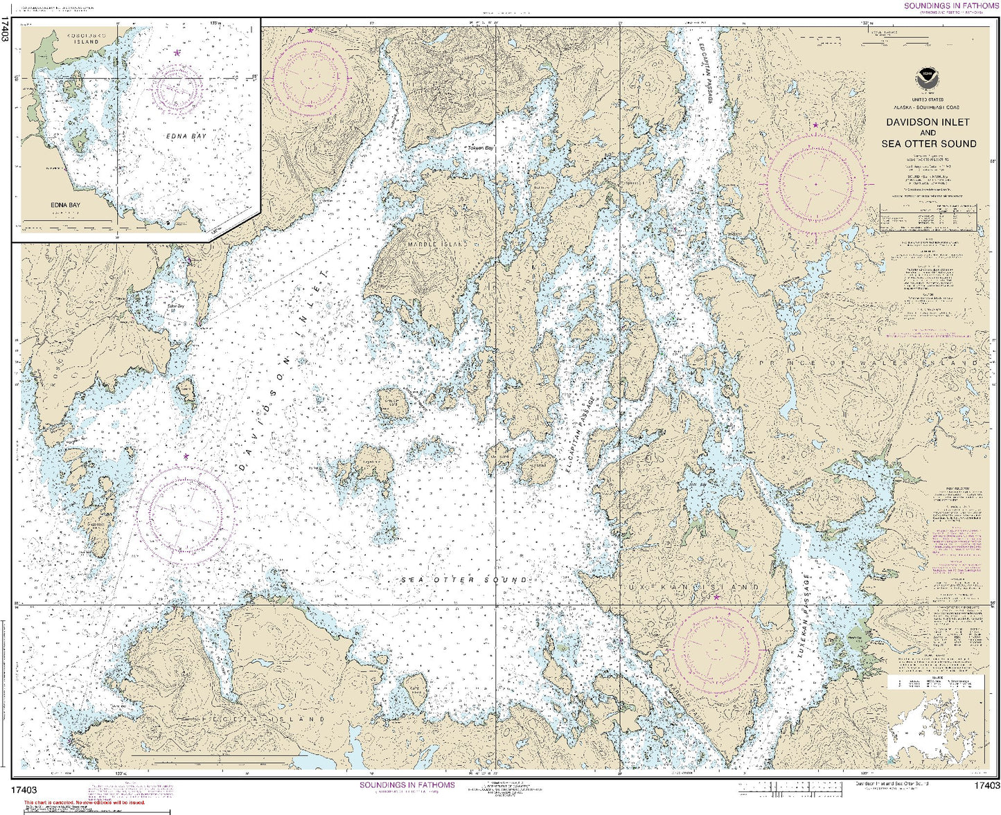 Davidson Inlet and Sea Otter Sound (17403) by NOAA
