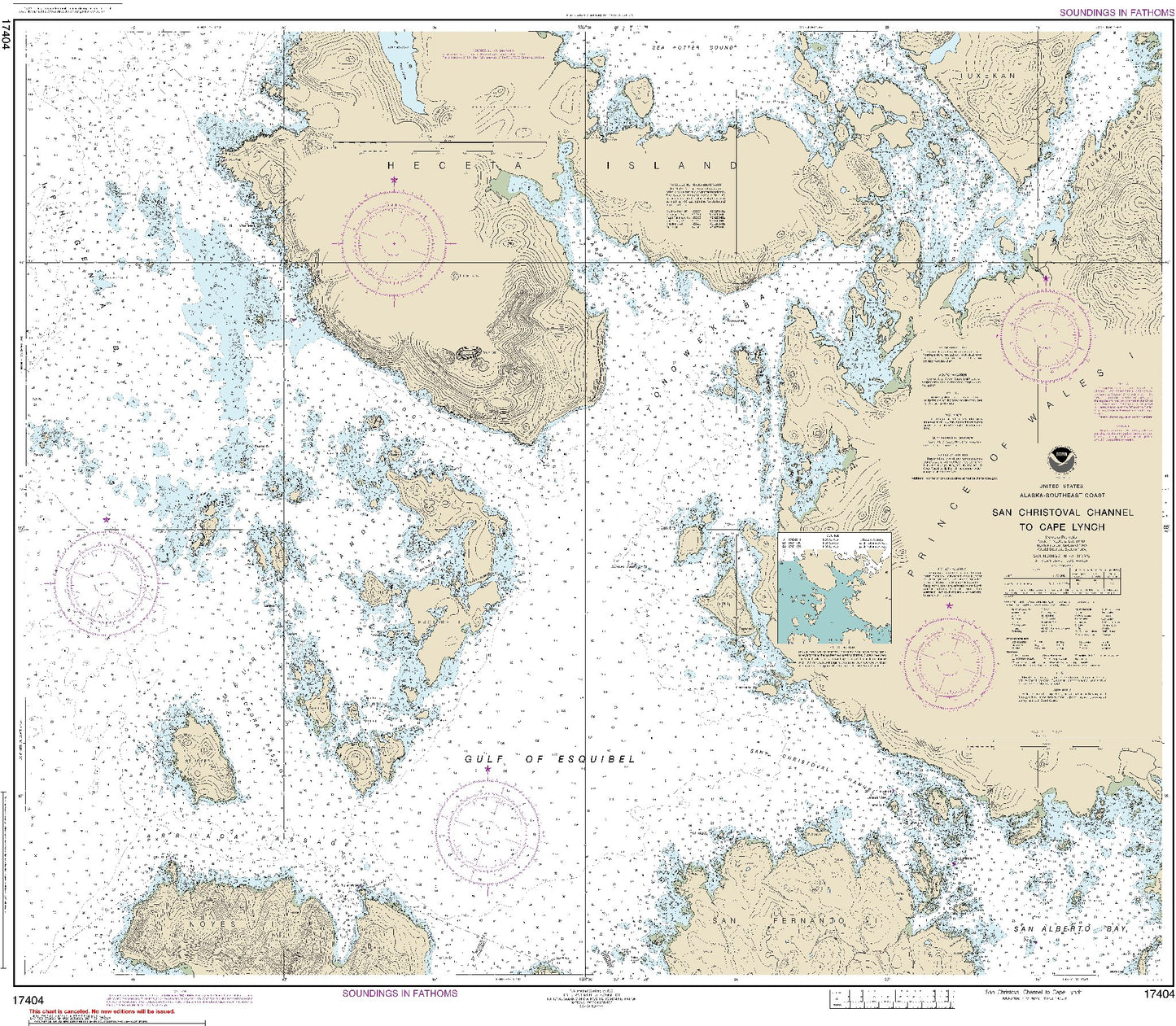 San Christoval Channel to Cape Lynch (17404) by NOAA