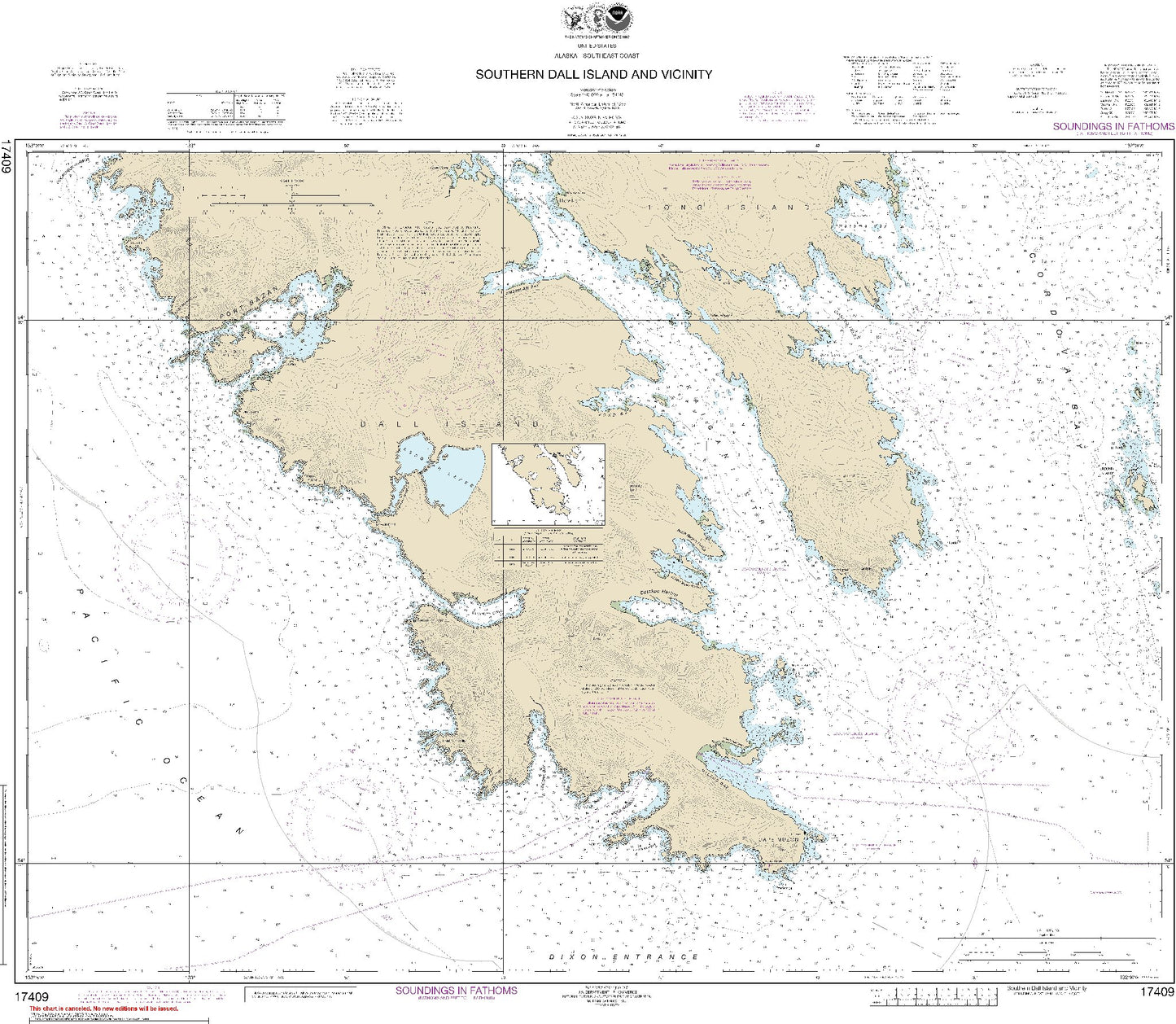 Southern Dall Island and Vicinity (17409) by NOAA