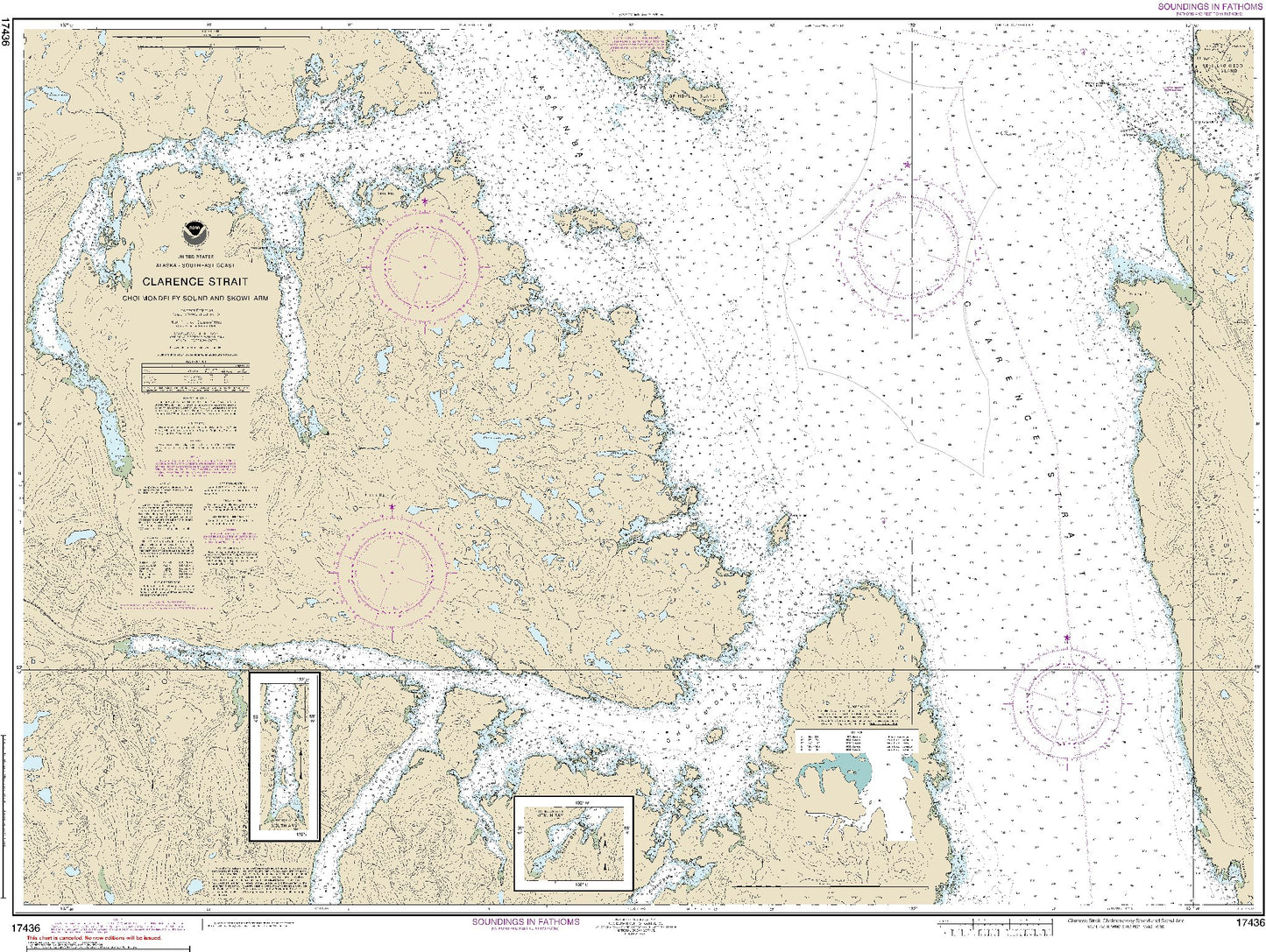 Clarence Strait with Continuations of South Arm and Kitkun Bay (17436) by NOAA