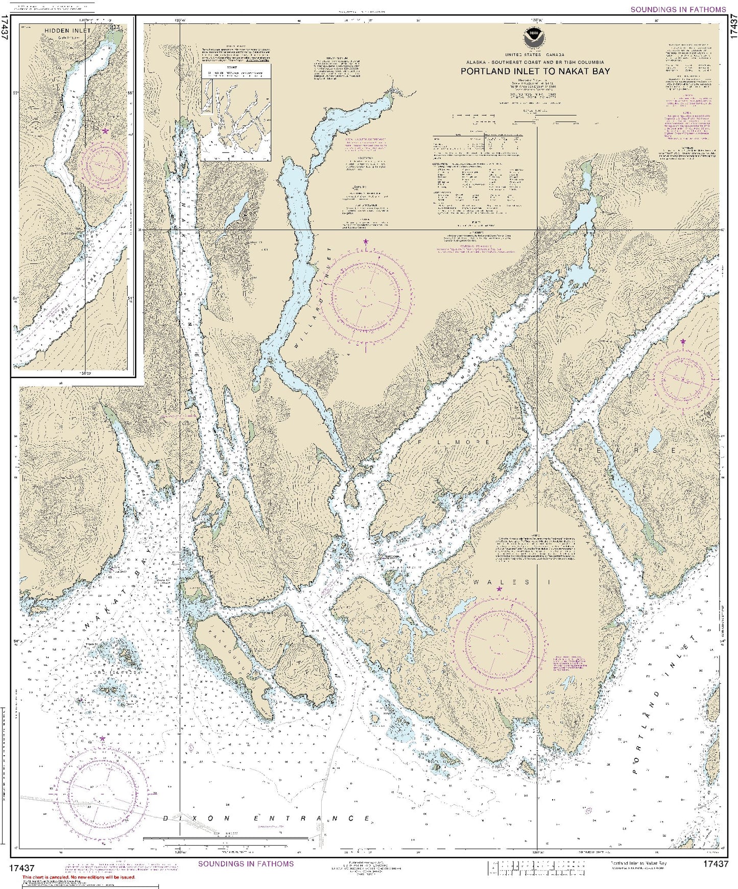 Portland Inlet to Nakat Bay (17437) by NOAA