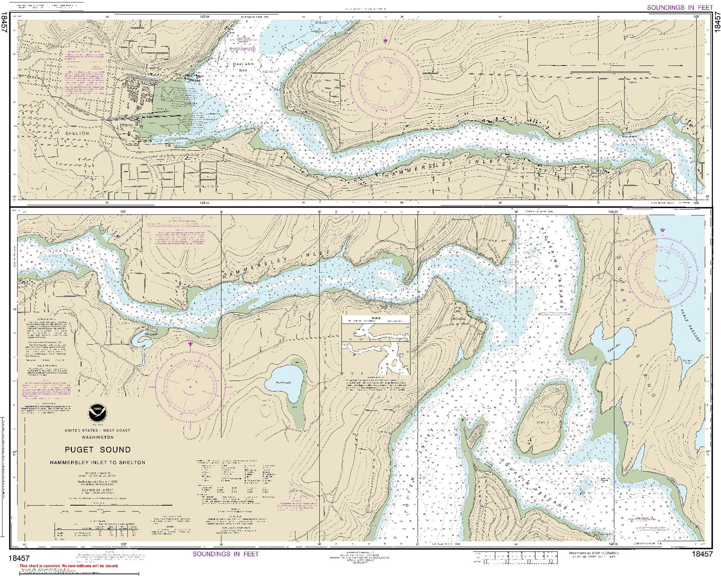 Hammersley Inlet to Shelton (18457) by NOAA