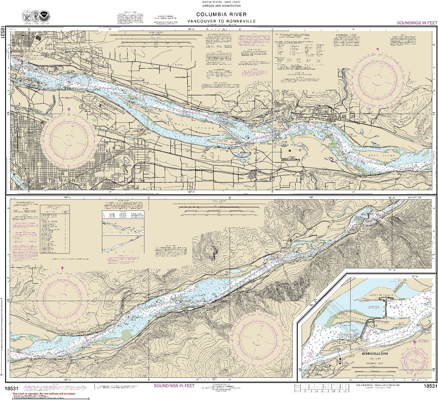 Columbia River - Vancouver to Bonneville (18531) by NOAA