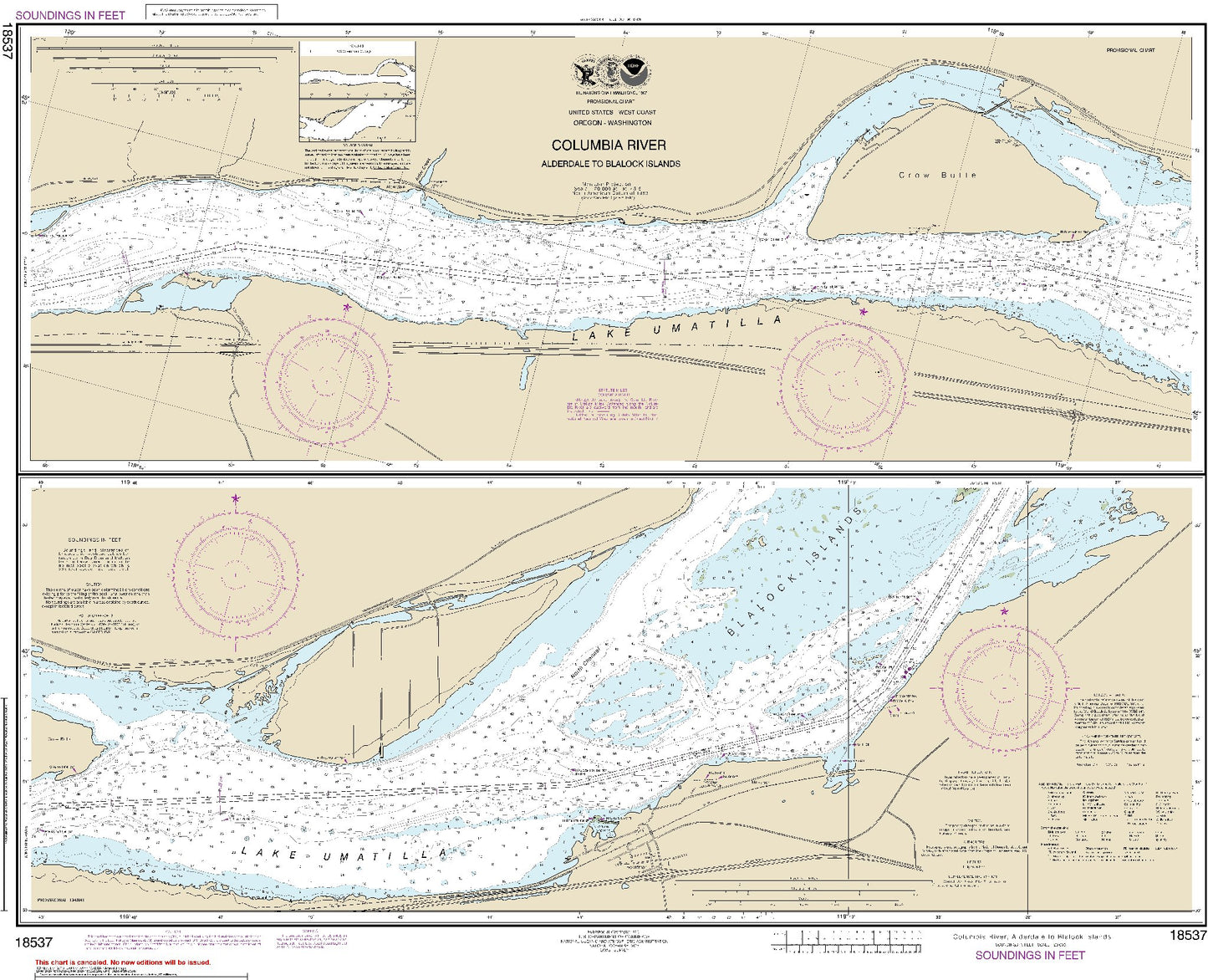 Columbia River - Alderdale to Blalock Islands (18537) by NOAA