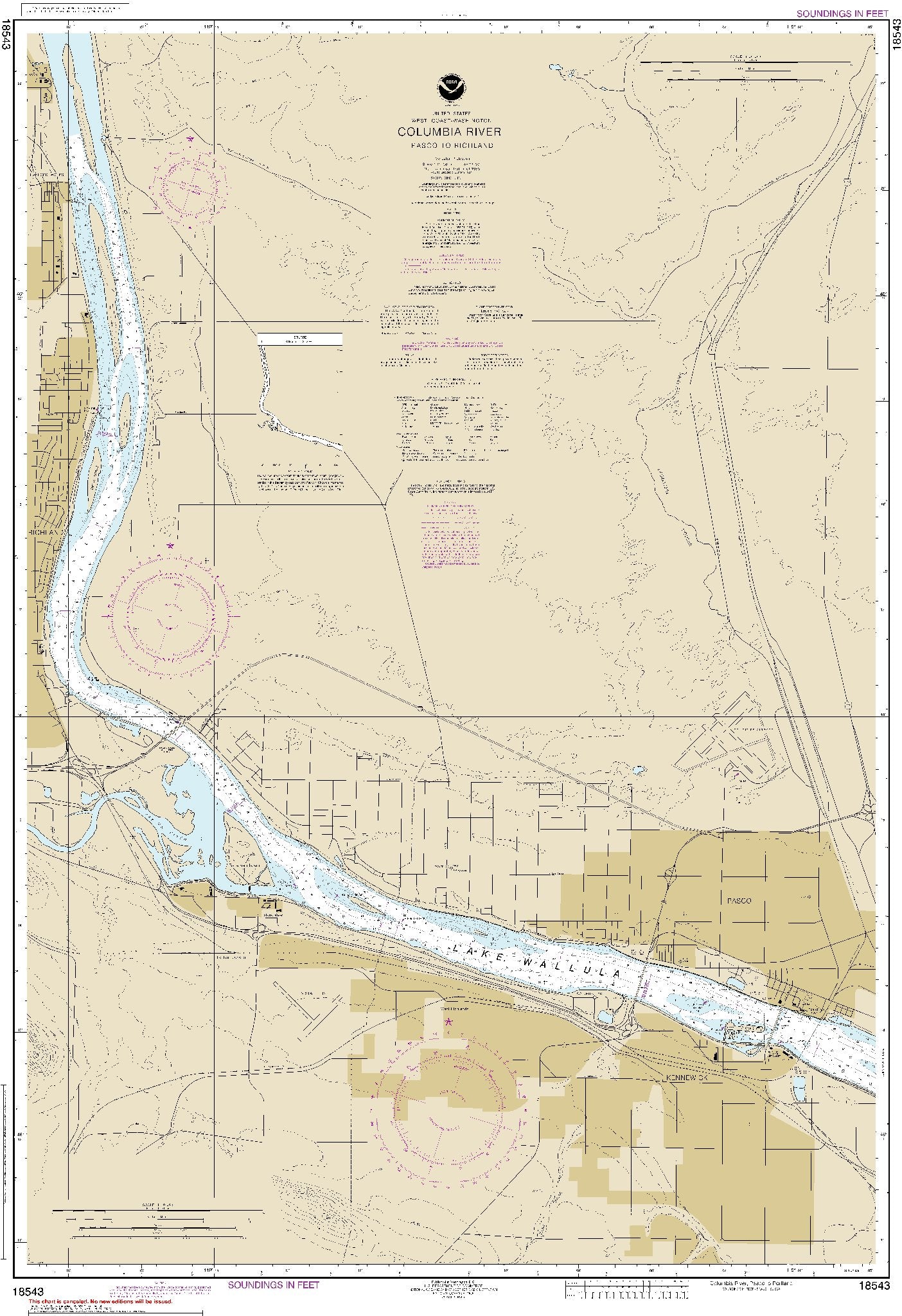 Columbia River - Pasco to Richland (18543) by NOAA