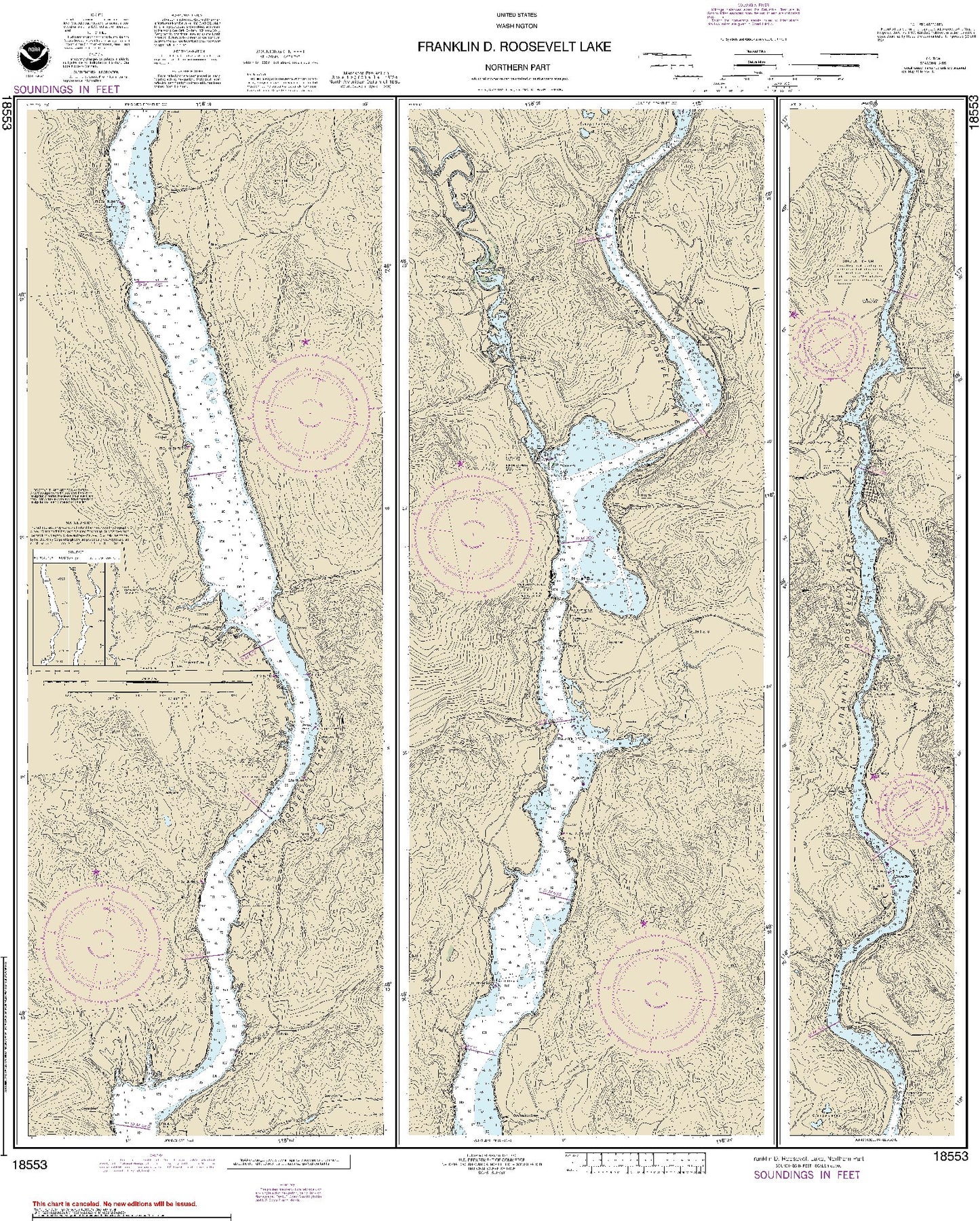 Franklin D. Roosevelt Lake - Northern Part (18553) by NOAA