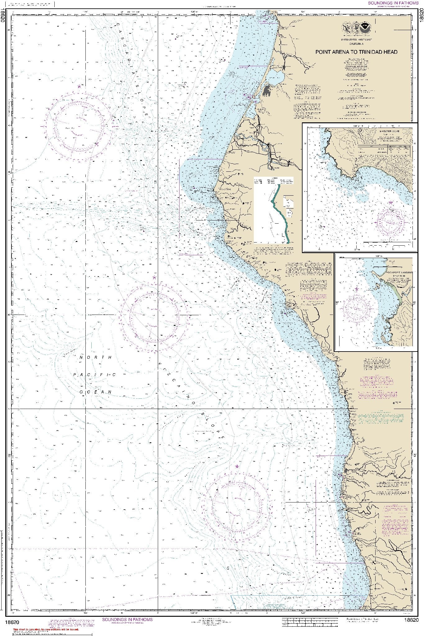 Point Arena to Trinidad Head (18620) by NOAA