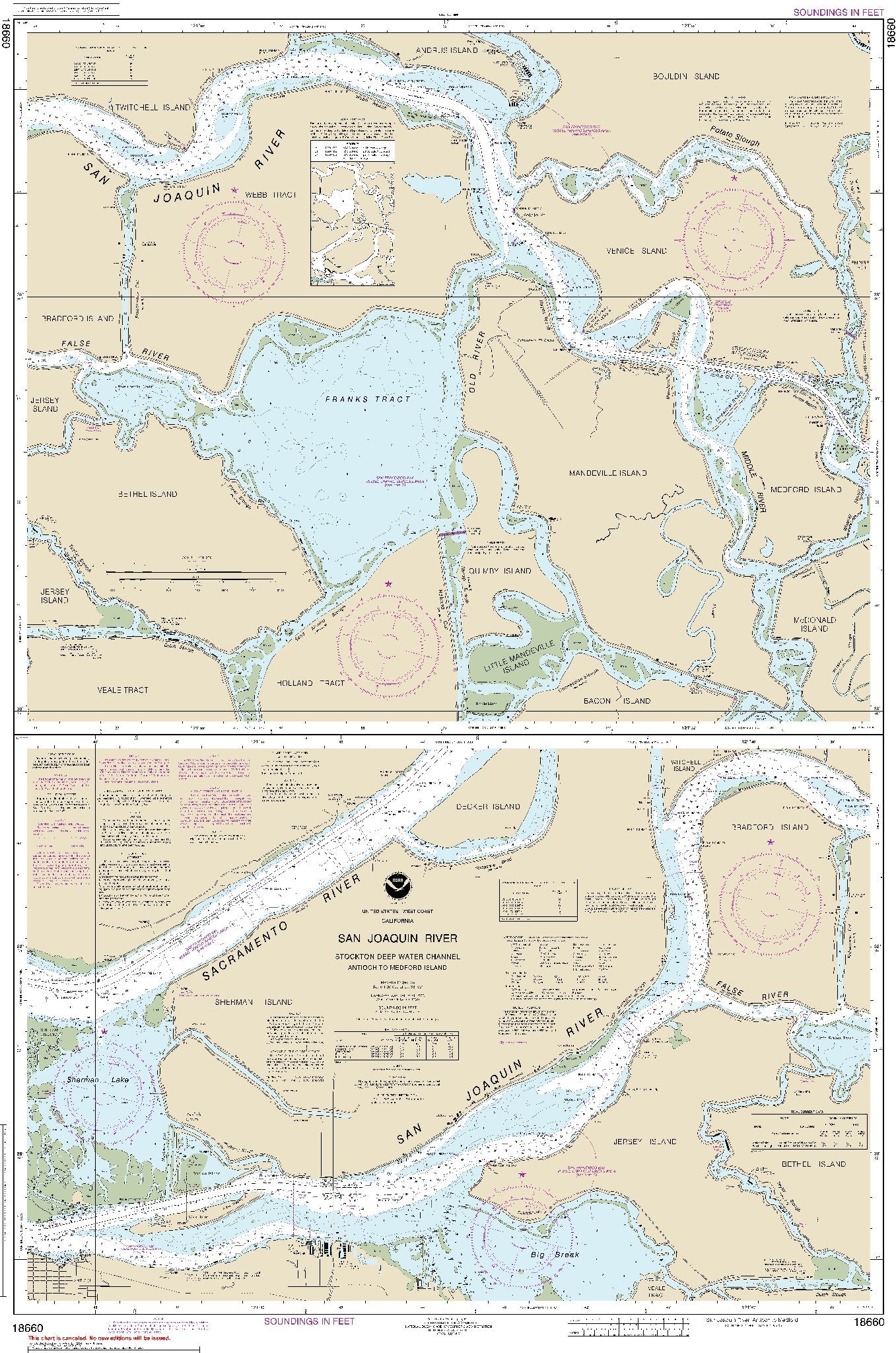 San Joaquin River - Antioch to Medford Island (18660) by NOAA