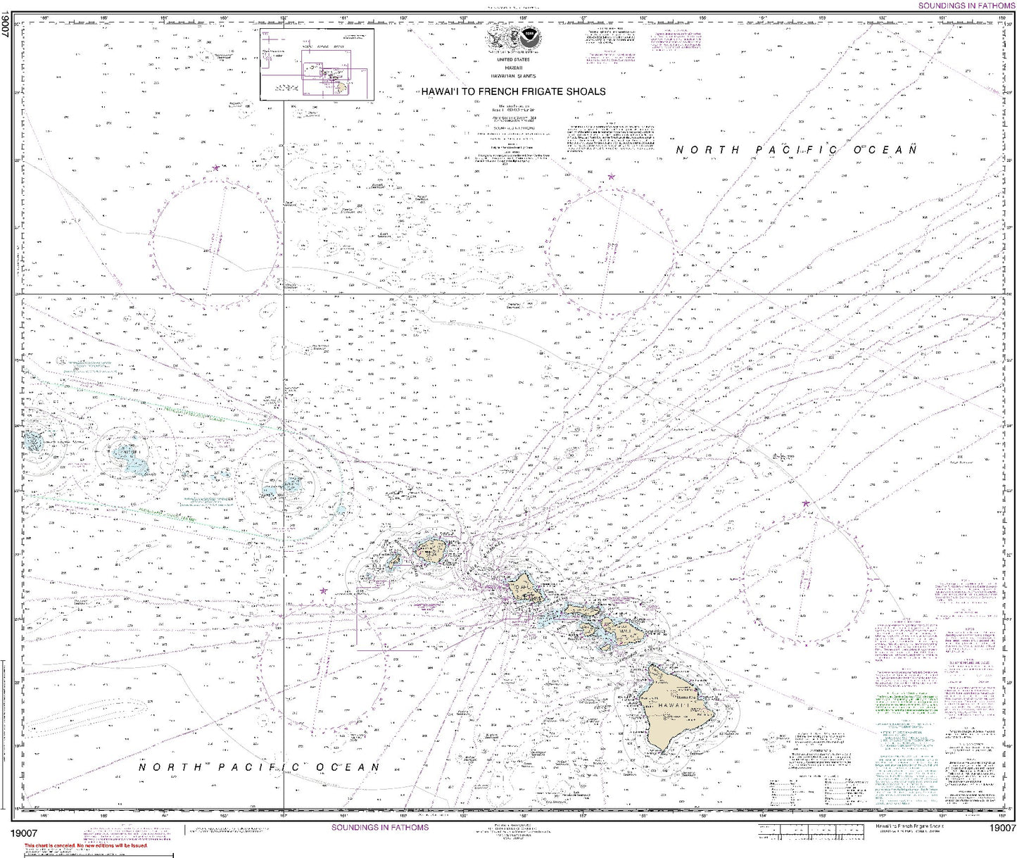Hawai'i to French Frigate Shoals (19007) by NOAA