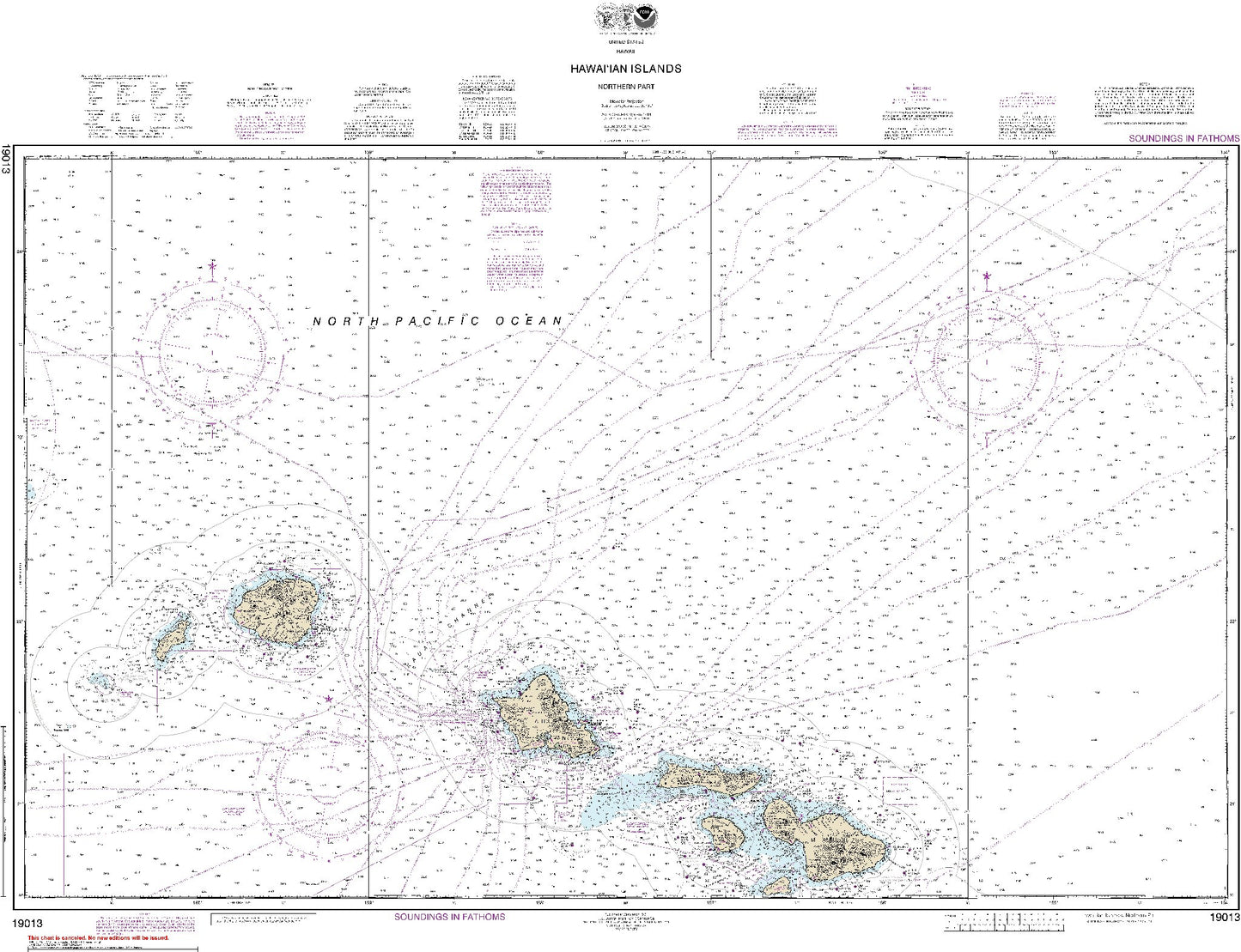 Hawai'ian Islands - Northern Part (19013) by NOAA