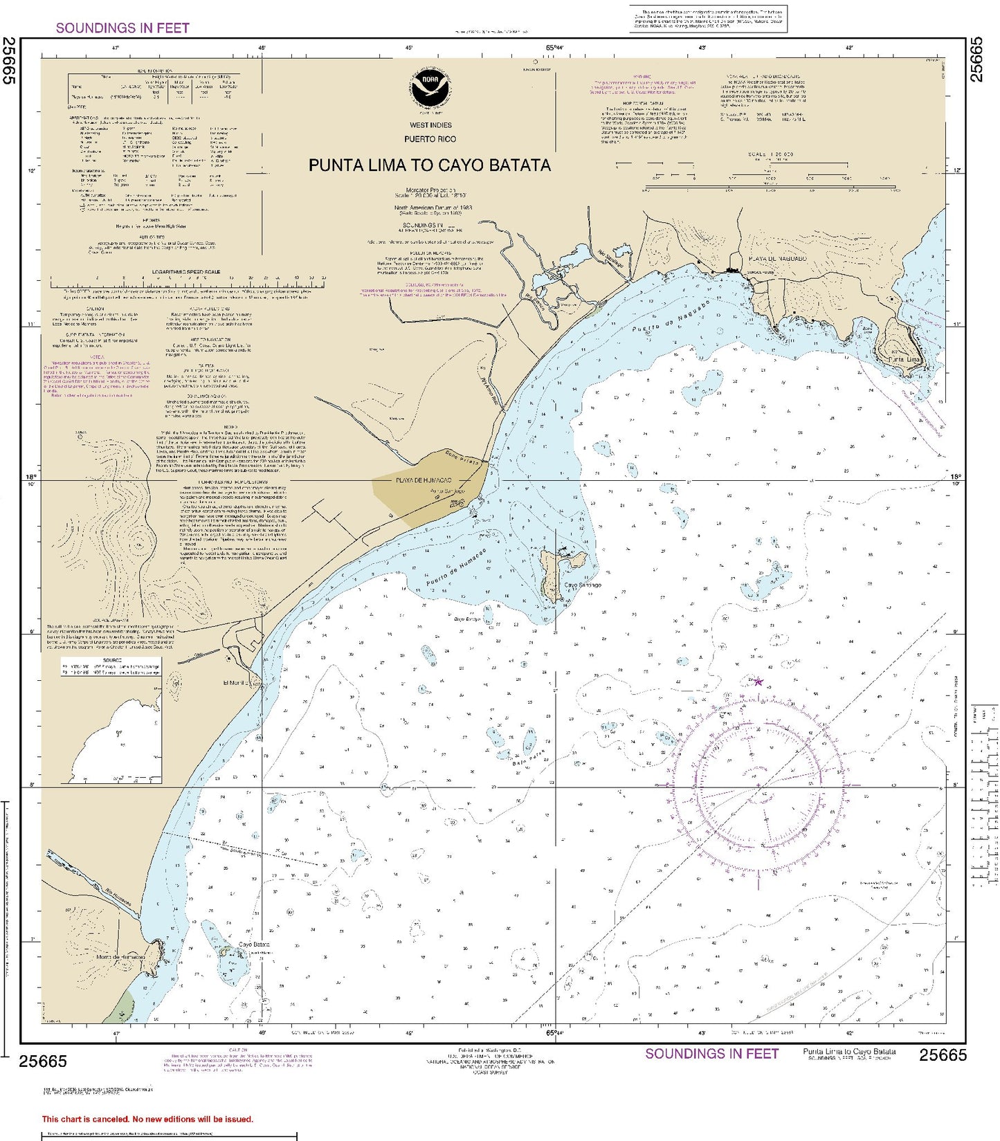 Punta Lima to Cayo Batata (25665) by NOAA
