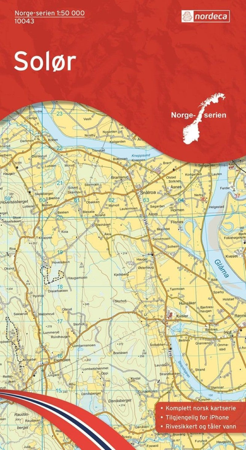 Solor 1:50,000 Hiking Map #10043