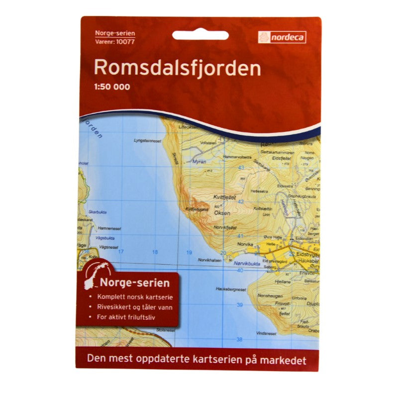 Romsdalsfjorden 1:50,000 Hiking Map, #10077