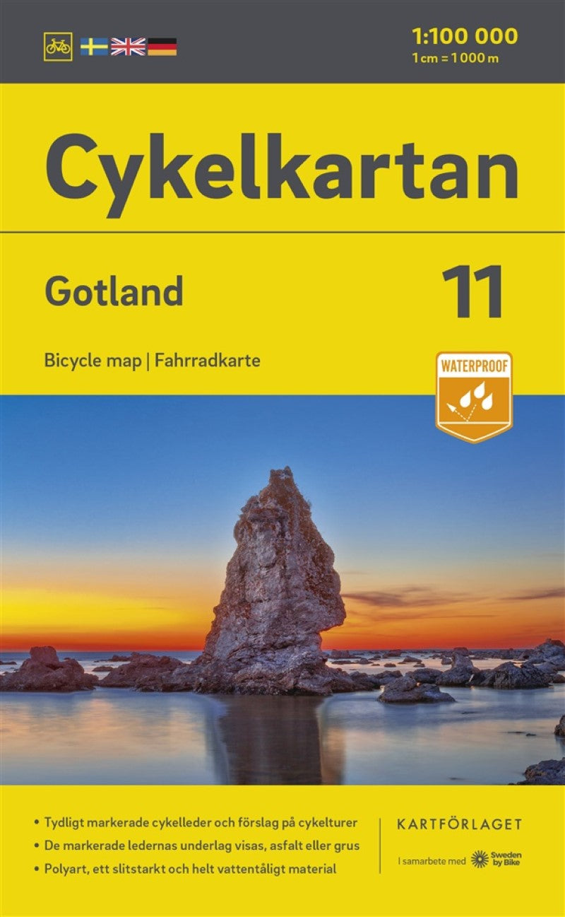Cykelkartan Blad 11: Gotland Island Cycling Map