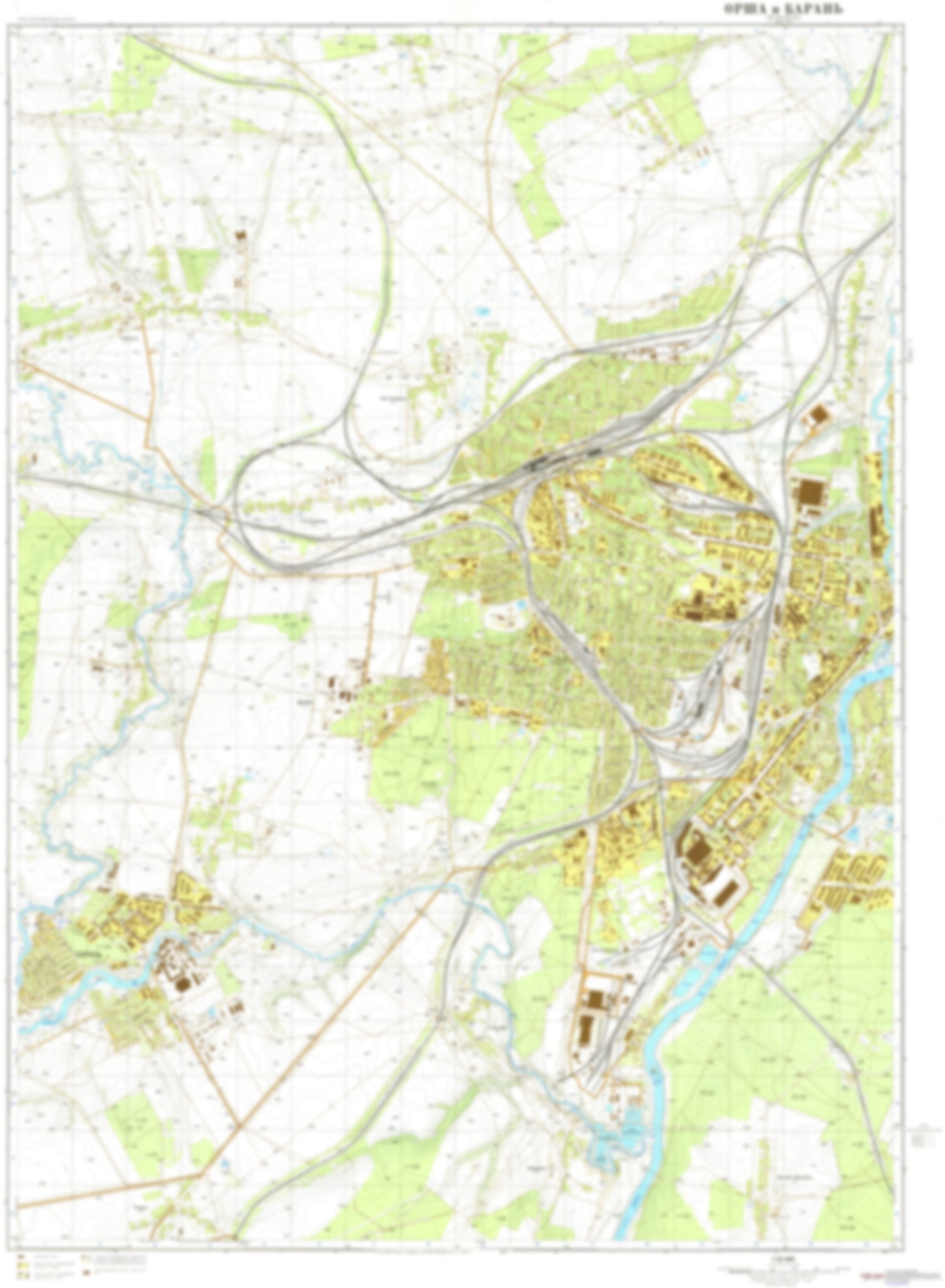 Orsha 1 (Belarus) - Soviet Military City Plans