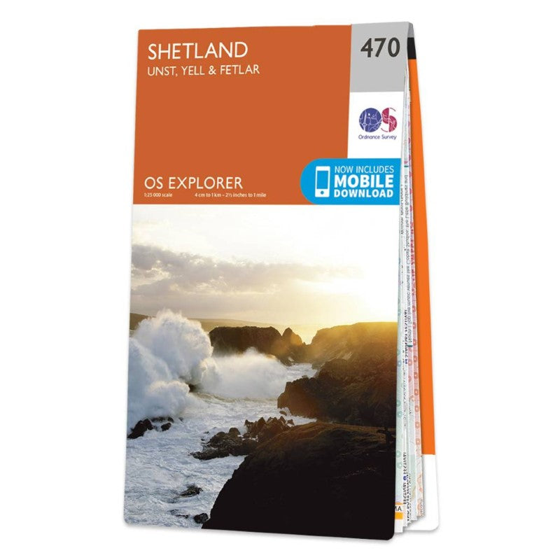 Shetland: Unst, Yell & Fetlar OS Explorer Map