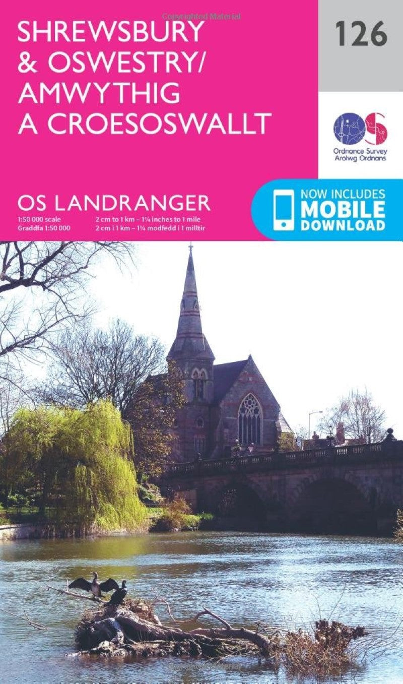 Shrewsbury & Oswestry Landranger Map