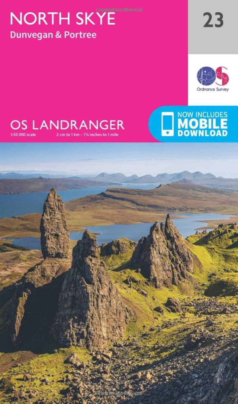 North Skye/Dunvegan & Portree Landranger Map (#23)