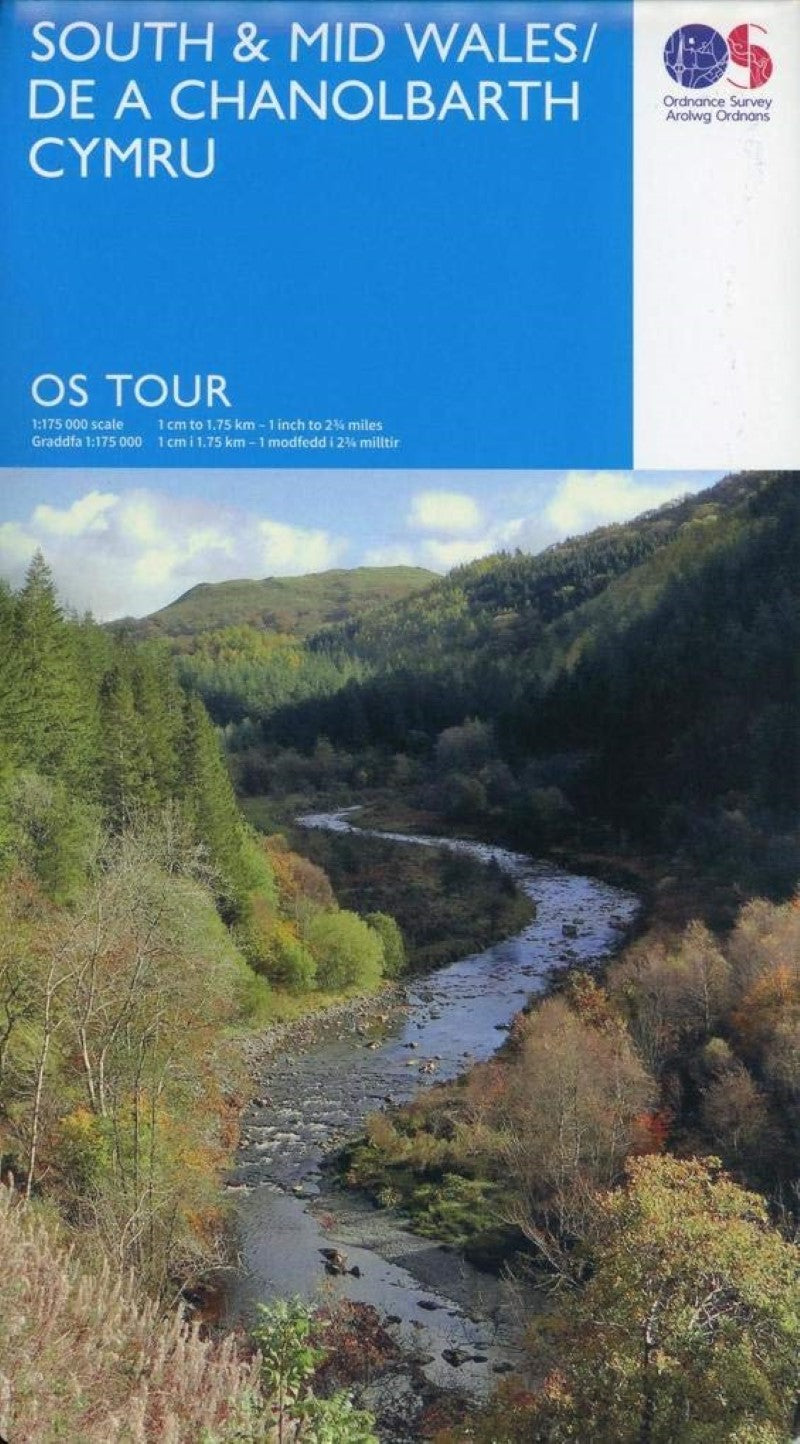 South & Mid Wales Travel Map