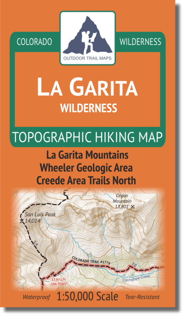 La Garita Wilderness Topographic Hiking Map