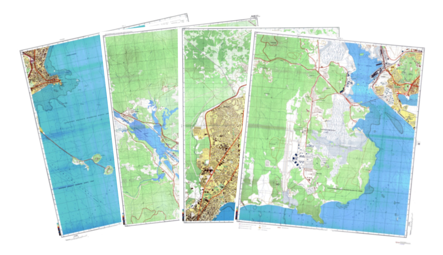 Panama City (Panama) 4-Sheet Map Set - Soviet Military City Plans
