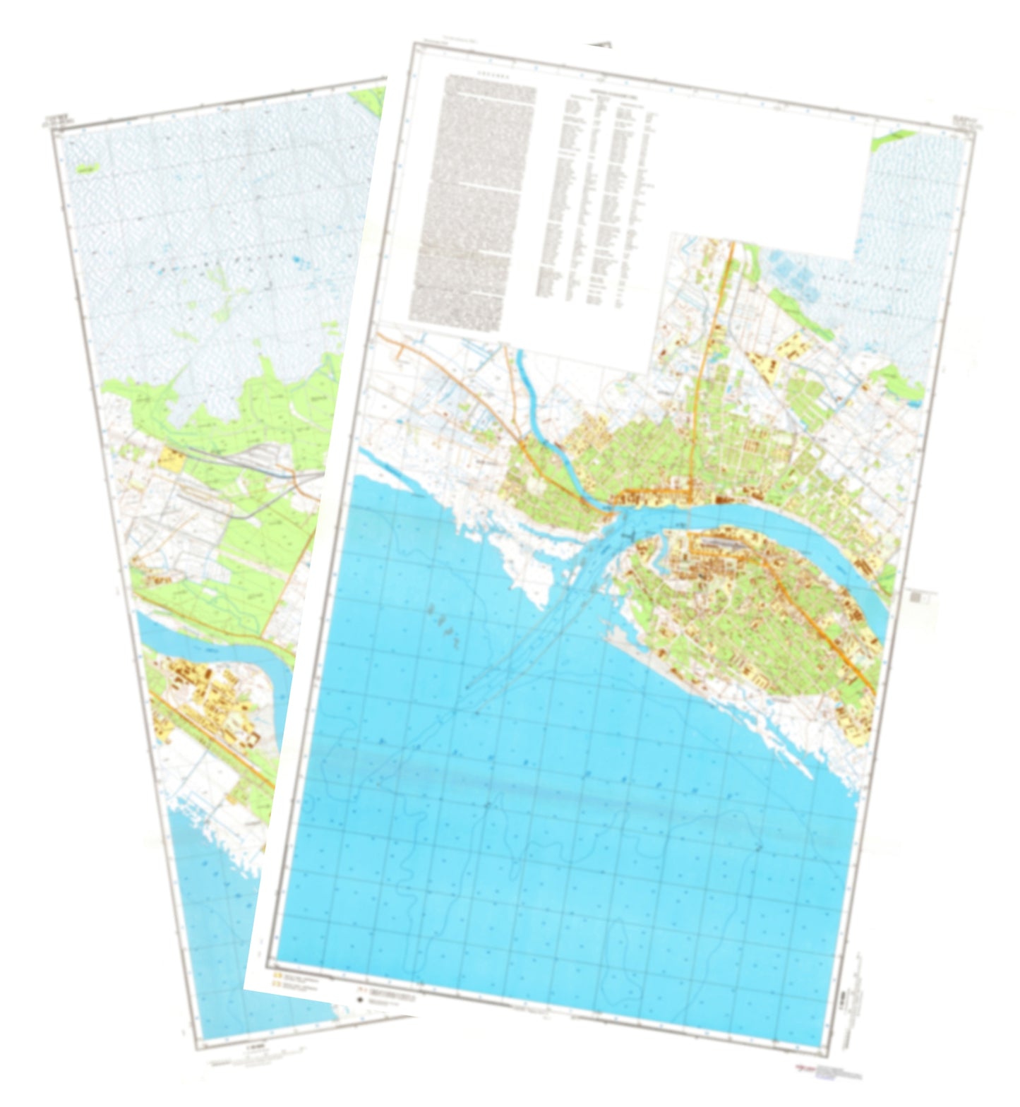 Parnu (Estonia) 2-Sheet Set - Soviet Military City Plans