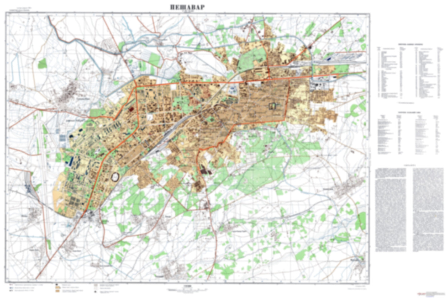 Peshawar (Pakistan) - Soviet Military City Plans