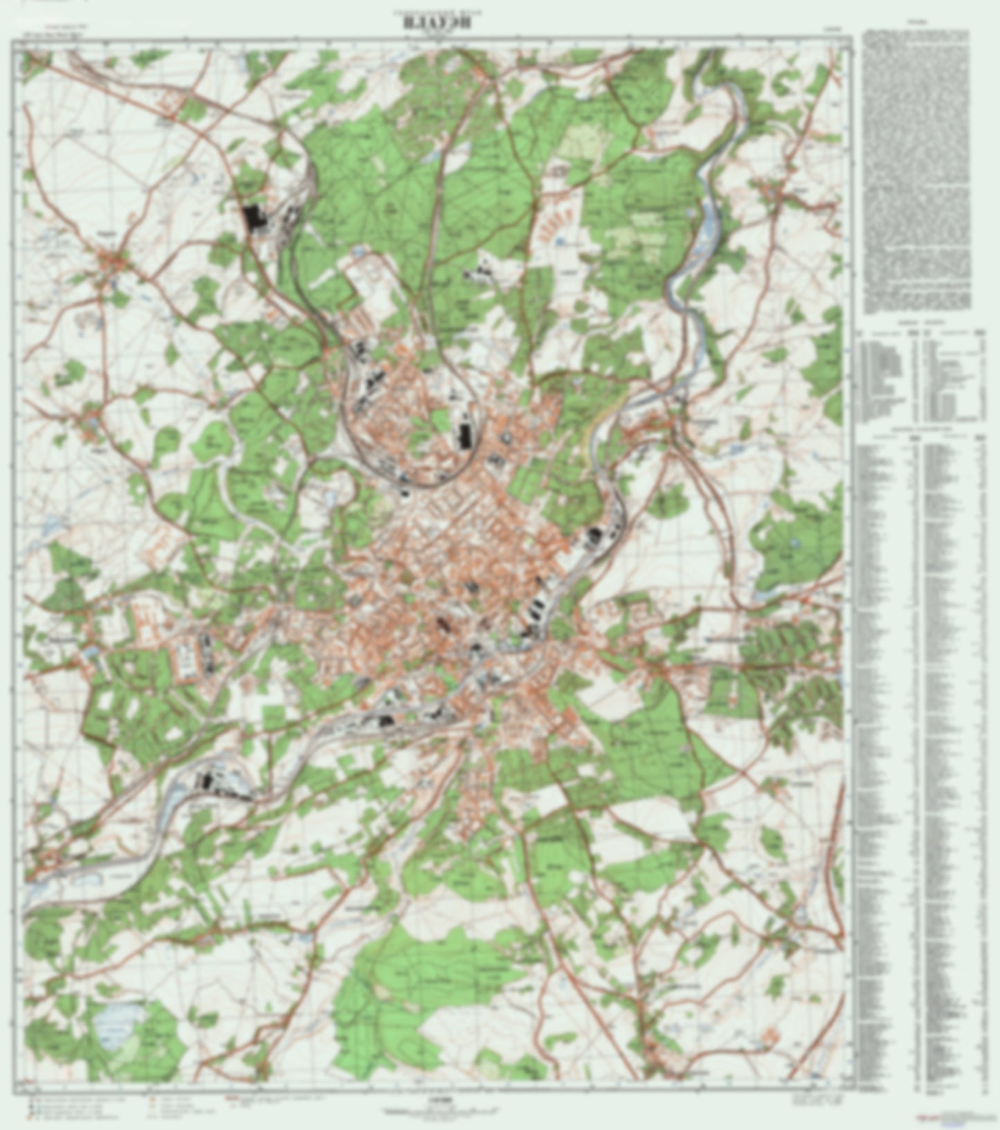 Plauen (Germany) - Soviet Military City Plans